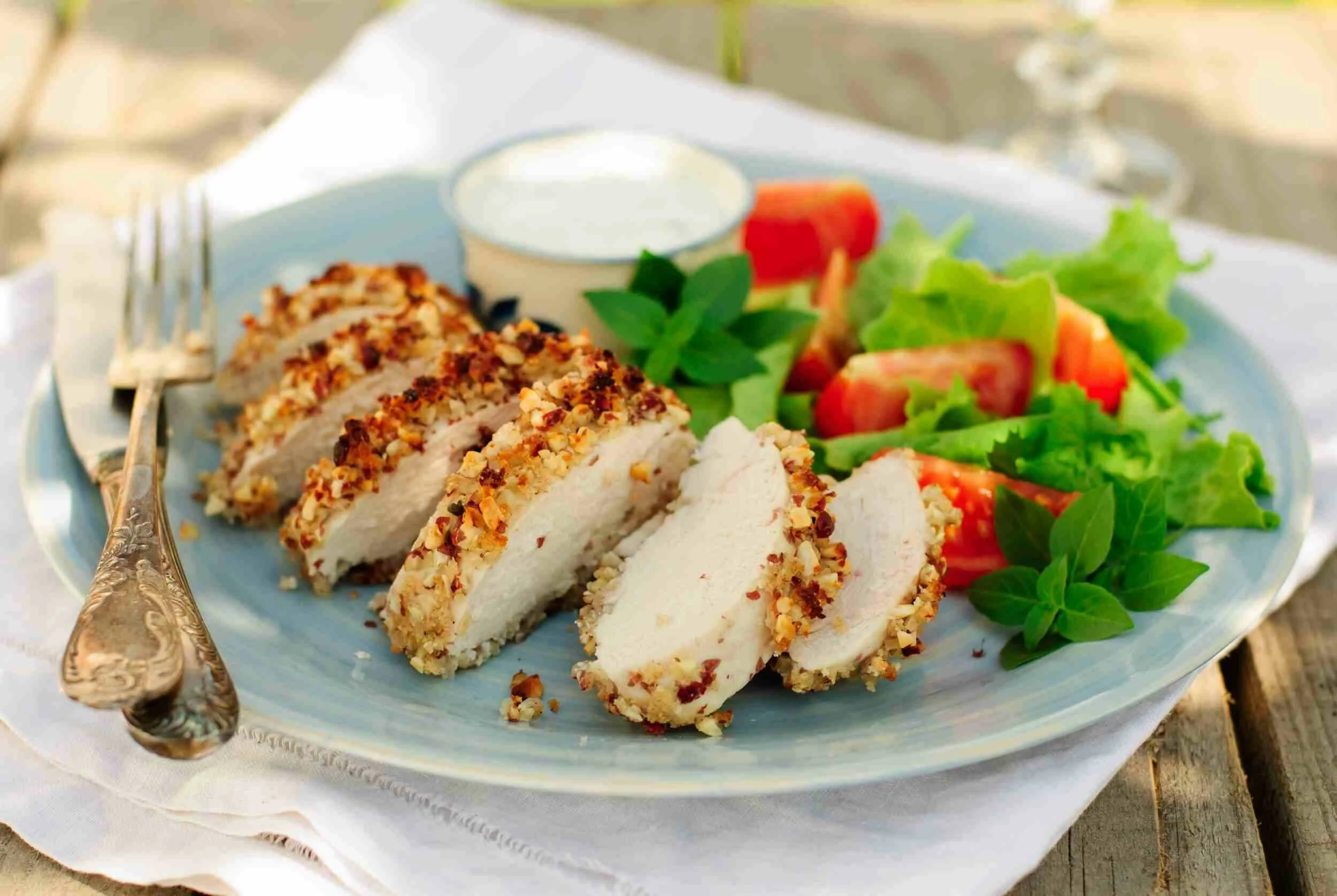 Peanut-Crusted Chicken Breasts