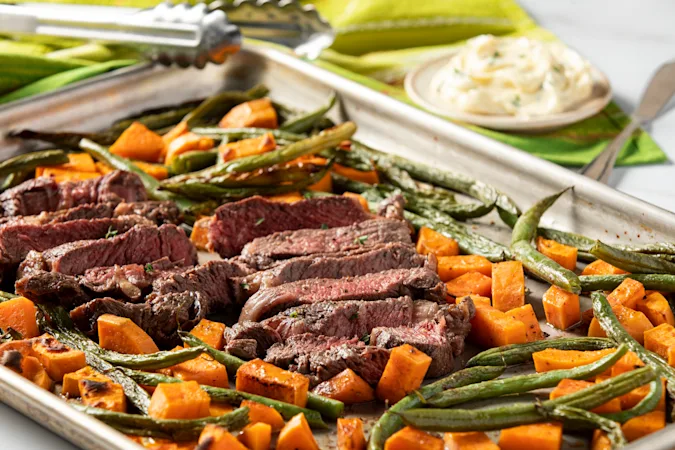 Sheet-Pan Hanger Steak