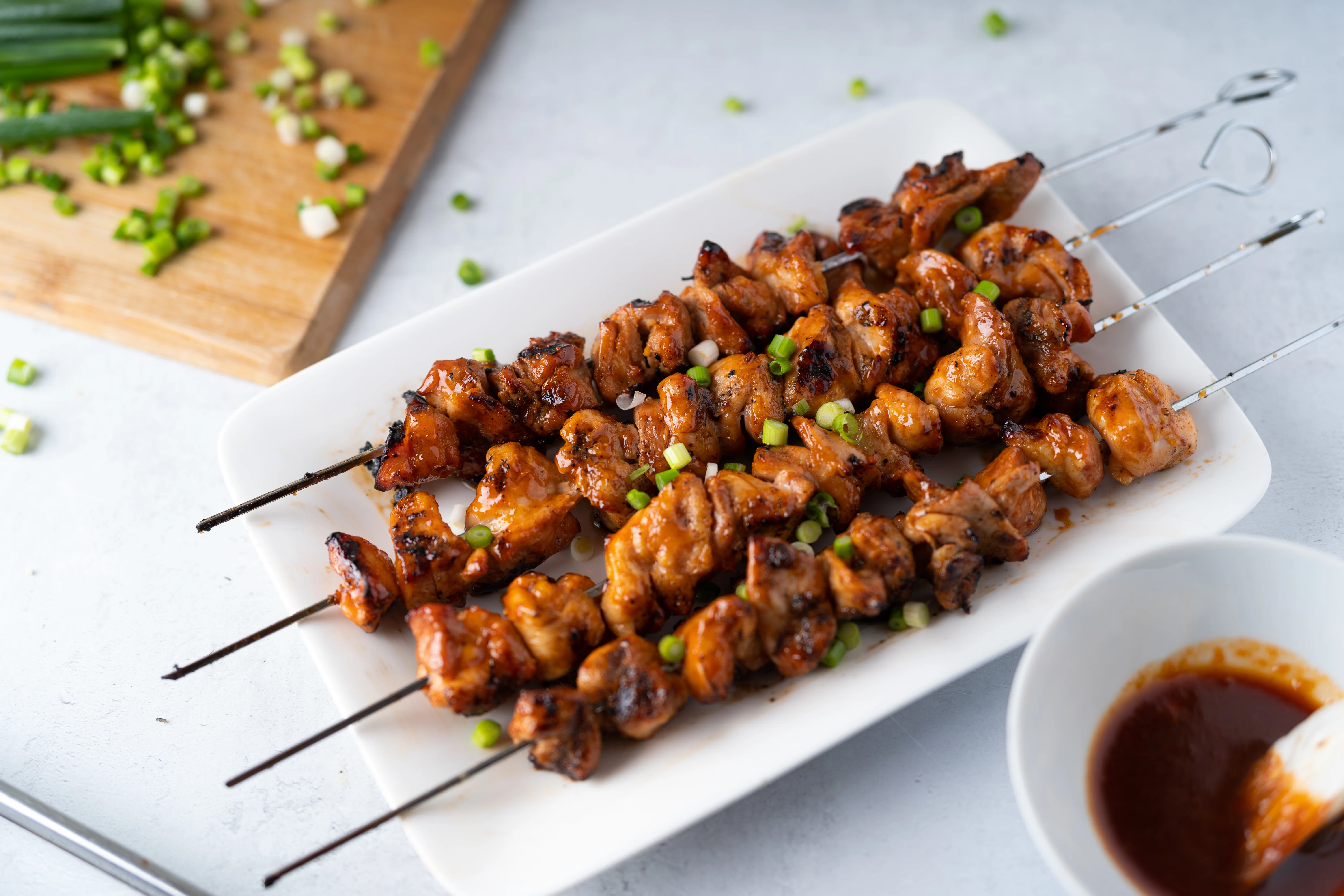 Grilled Korean Chicken Kabobs