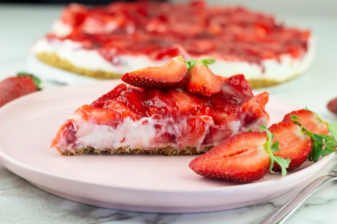 Strawberries and Cream Pie