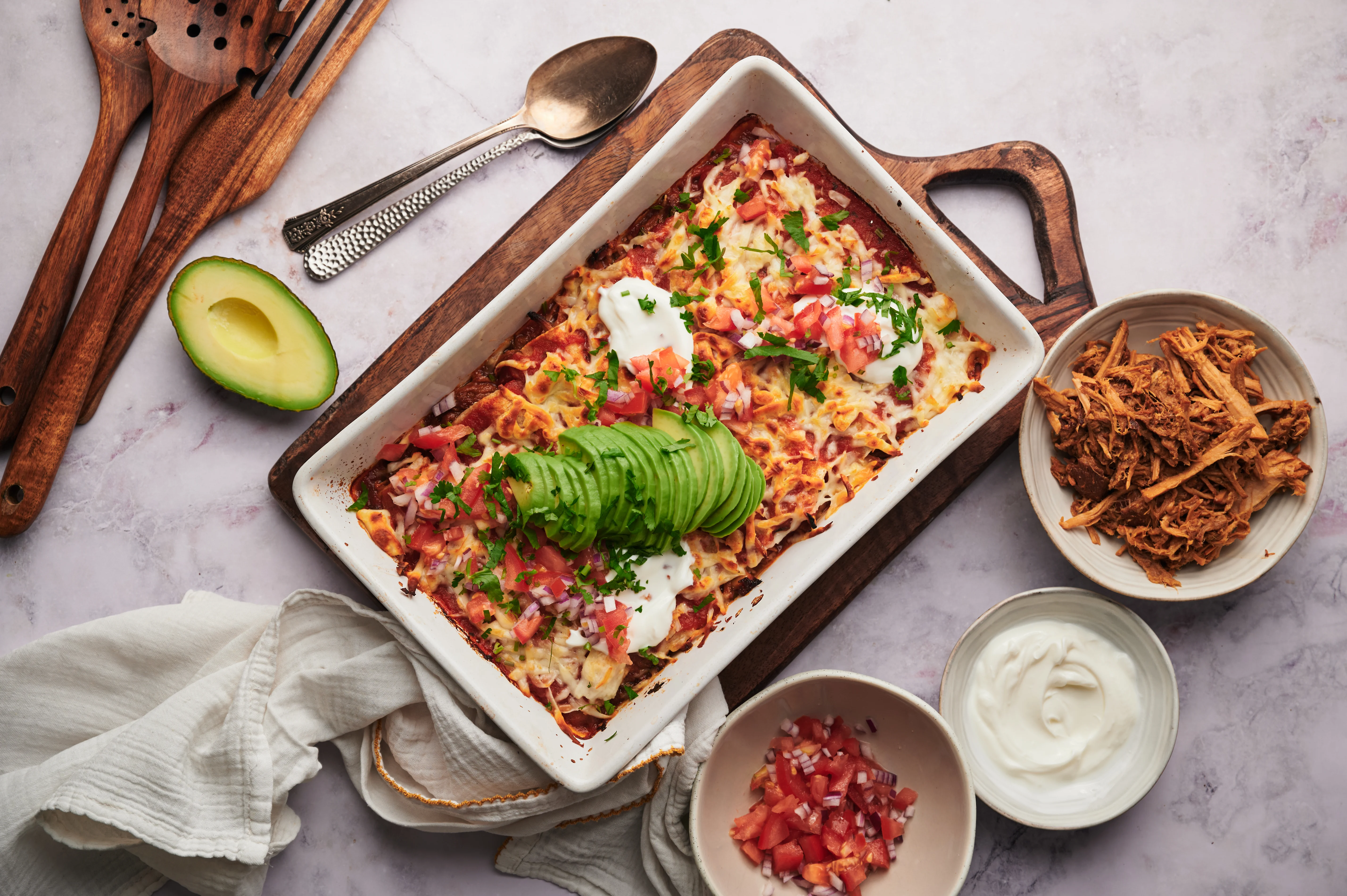 Pulled Pork Enchiladas