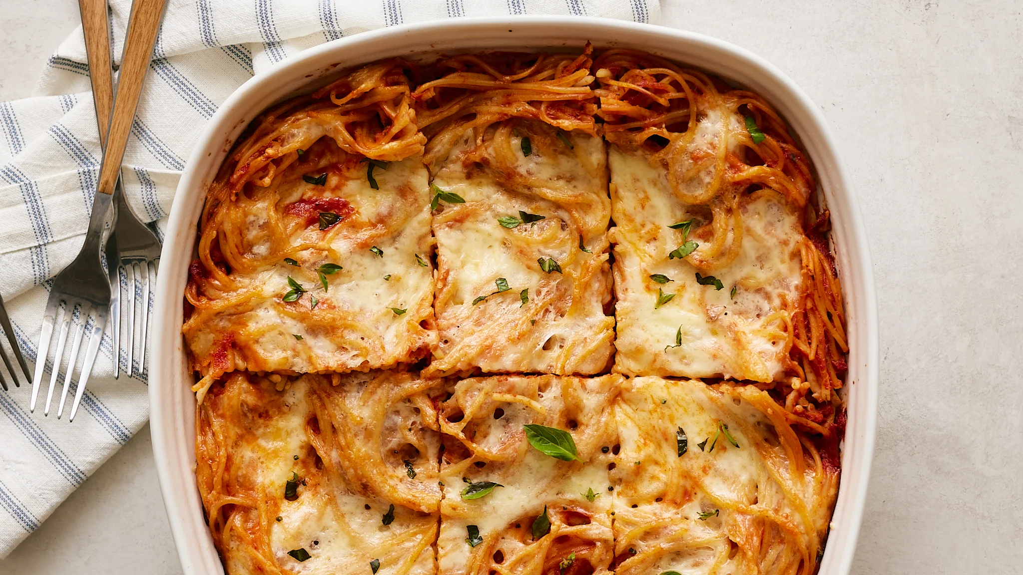 Meatless Spaghetti Bake