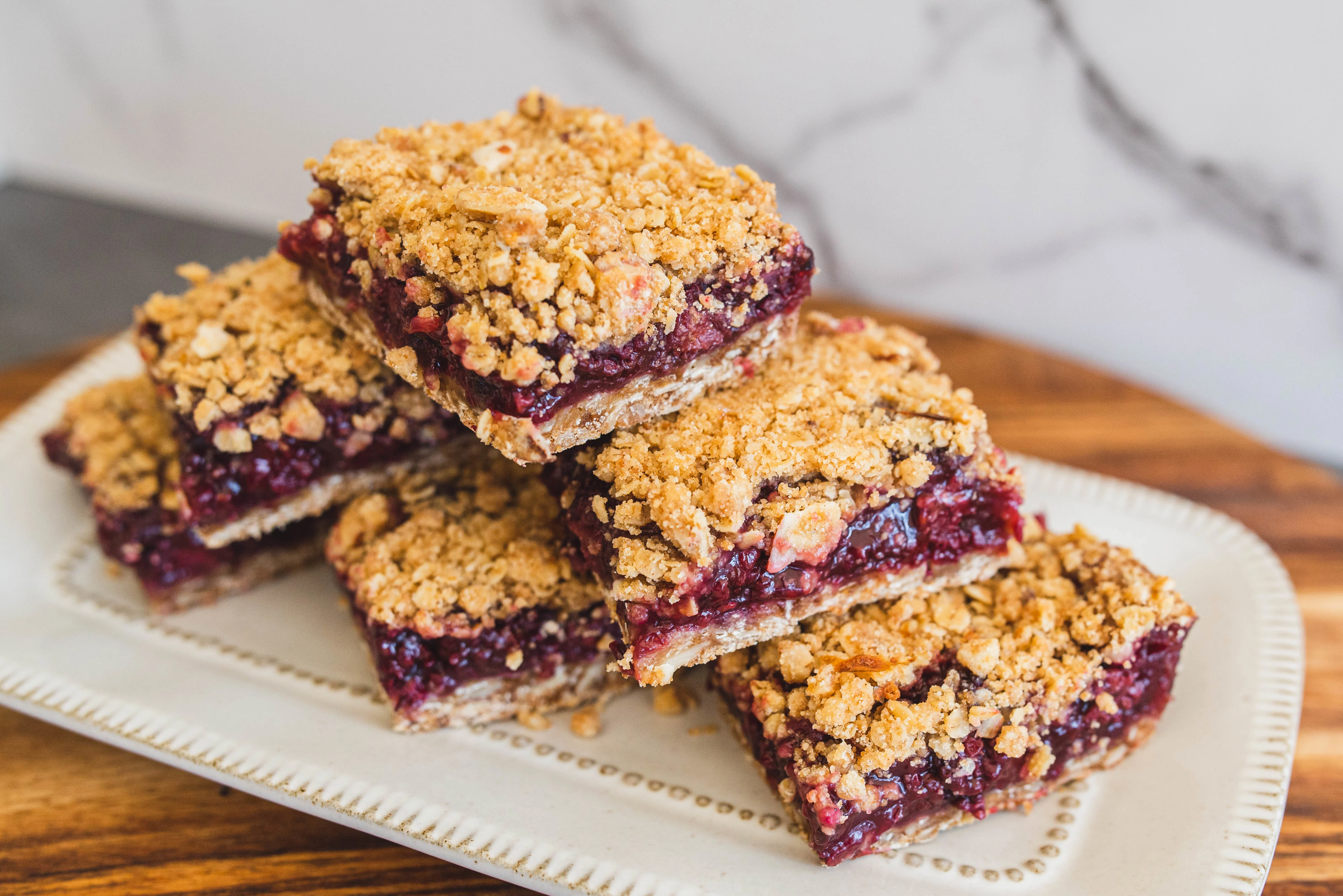 Blackberry Crumble Bars