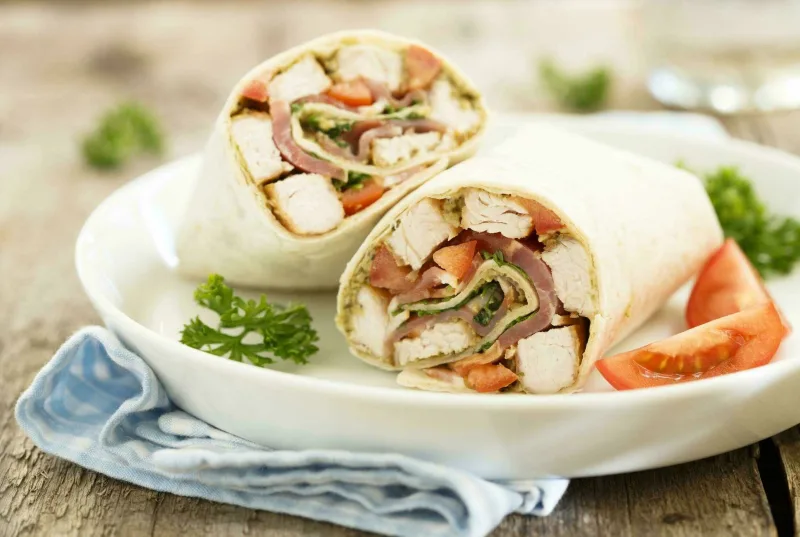 Italian Chicken Wrap - foodiecrush