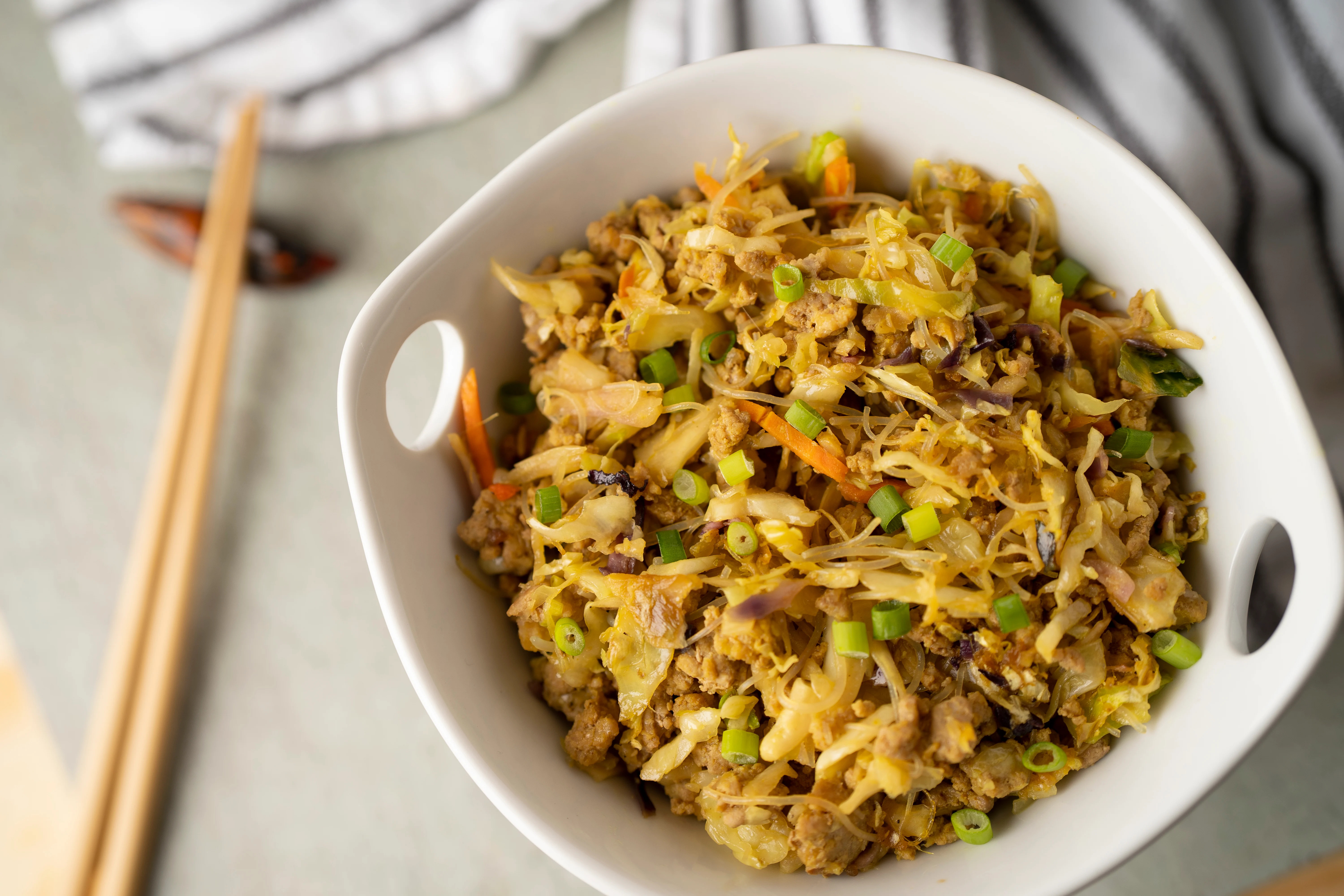 Cabbage Egg Roll Bowl