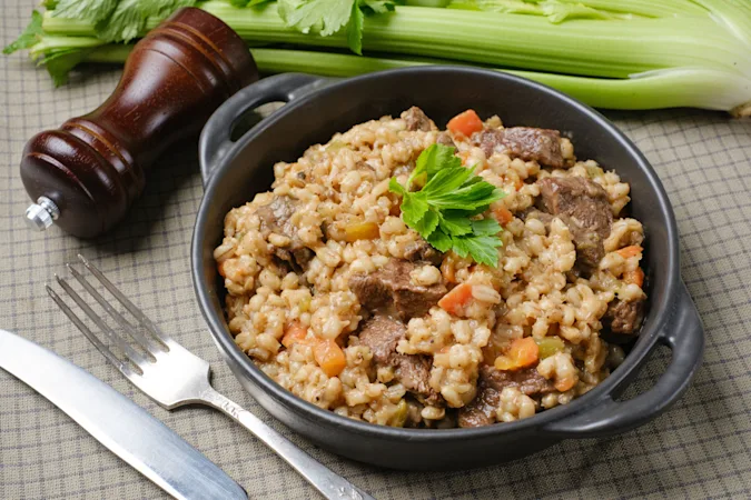 Beefed-Up Barley Soup