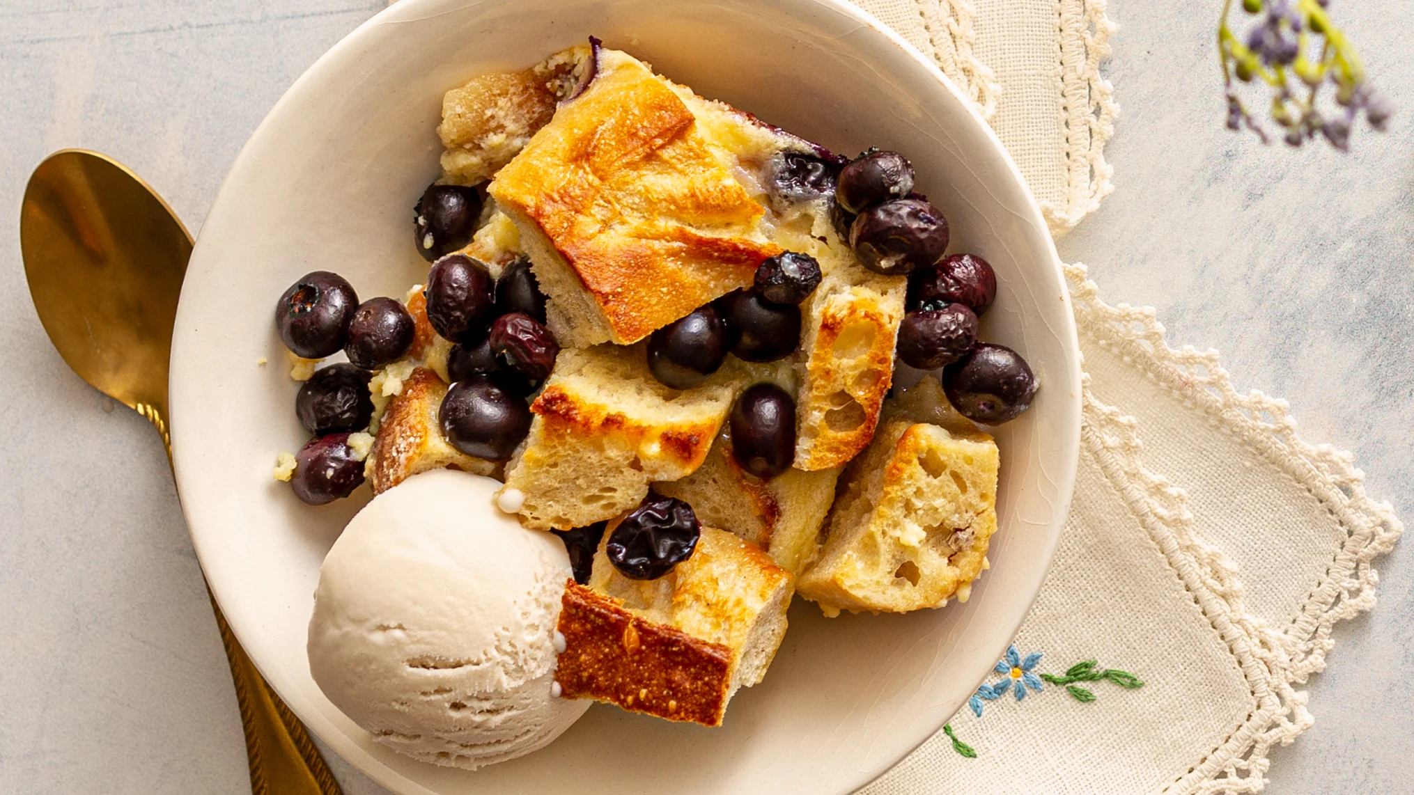 Berry Bread Pudding