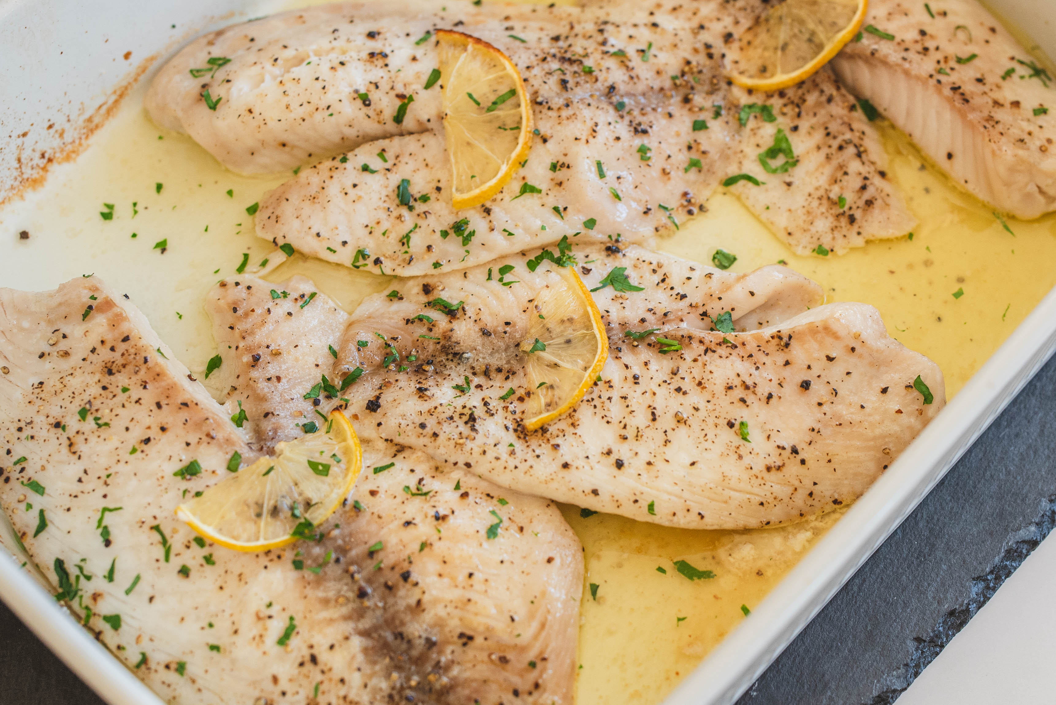 Baked Lemon Butter Tilapia