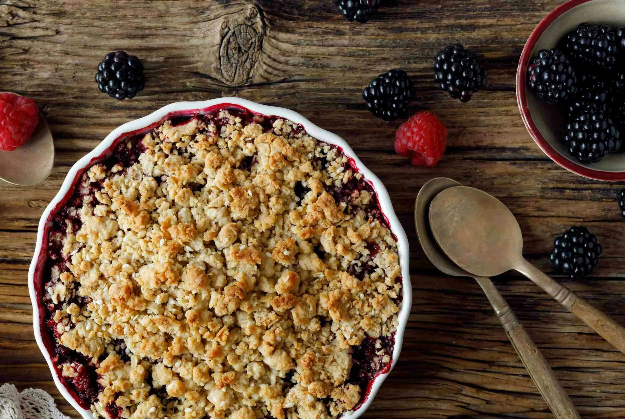 The Best Blackberry Crisp