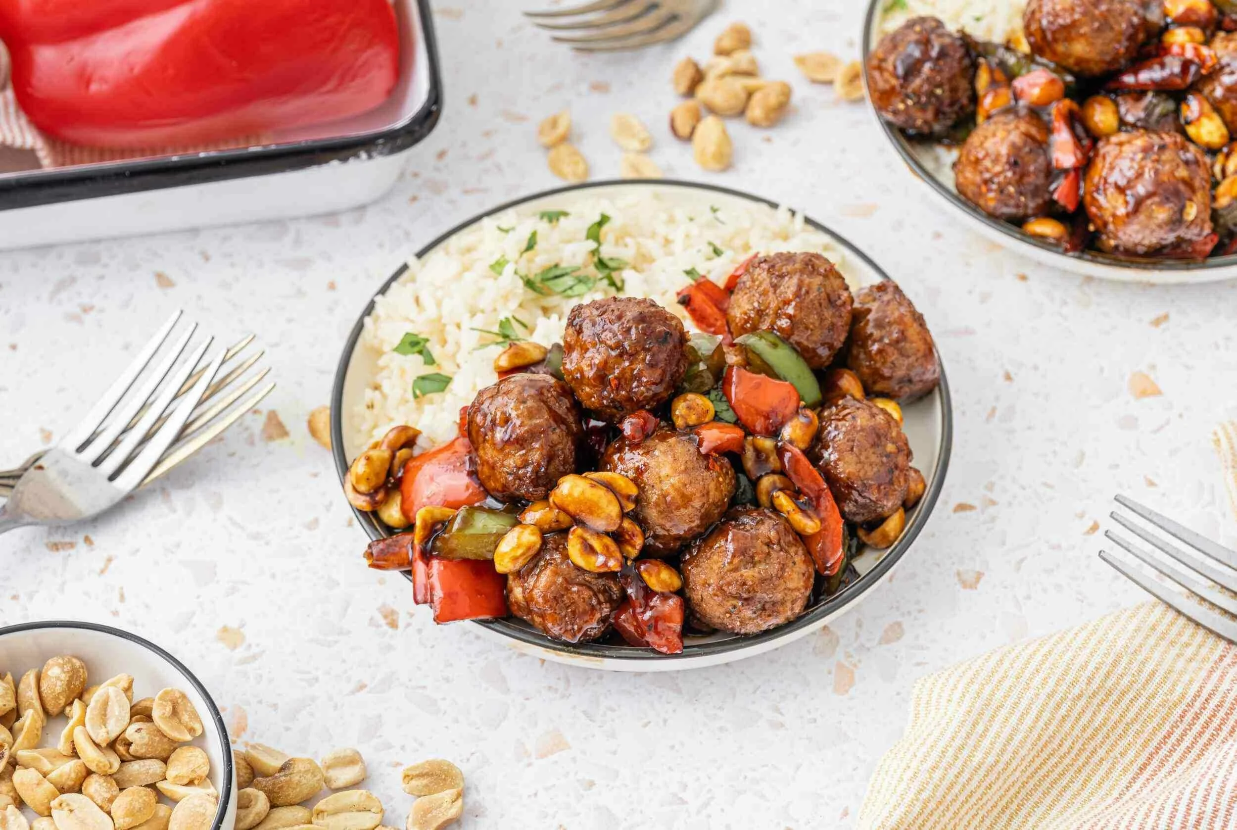 Kung Pao Meatballs