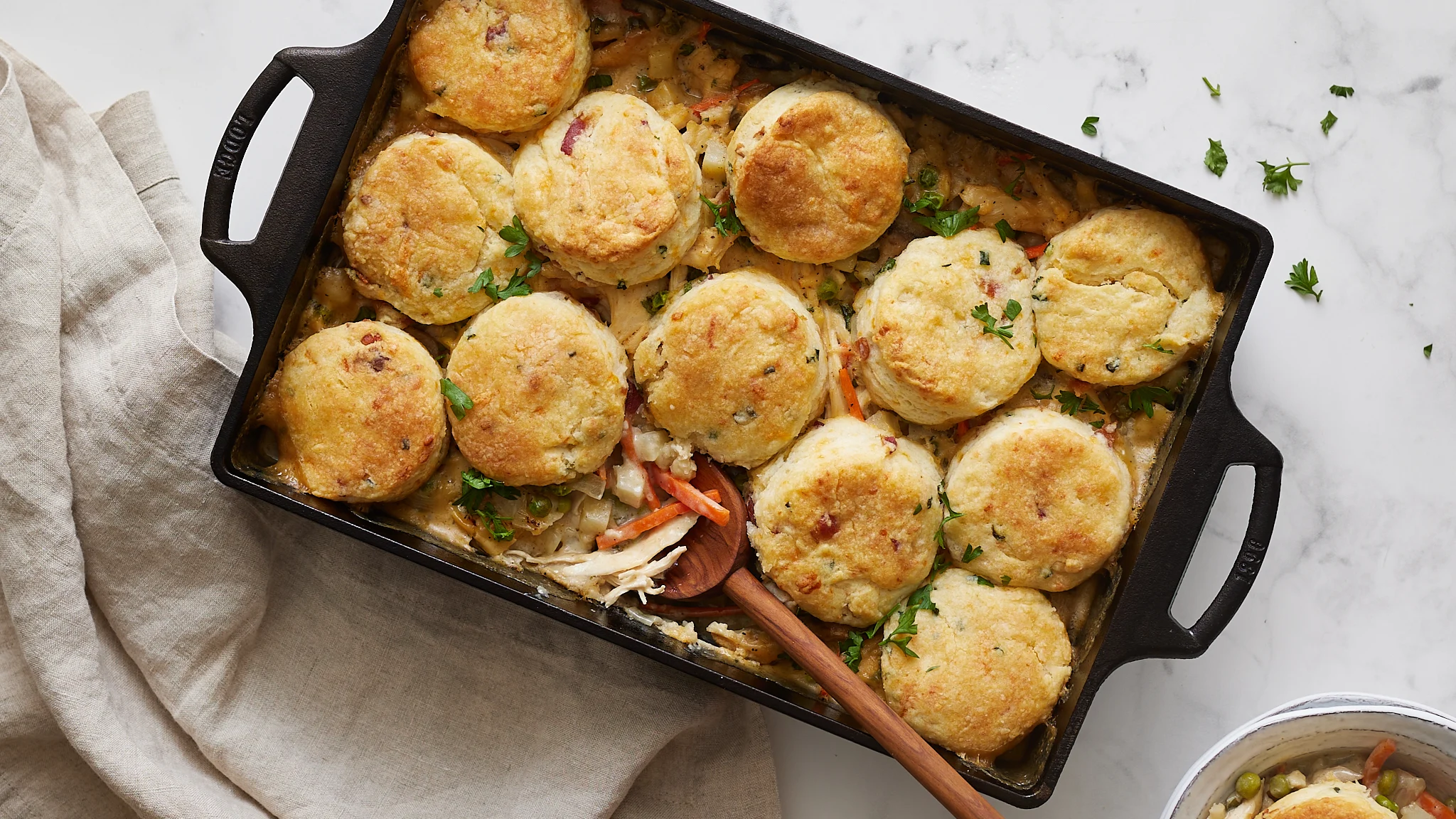 Bacon Chicken Biscuit Bake