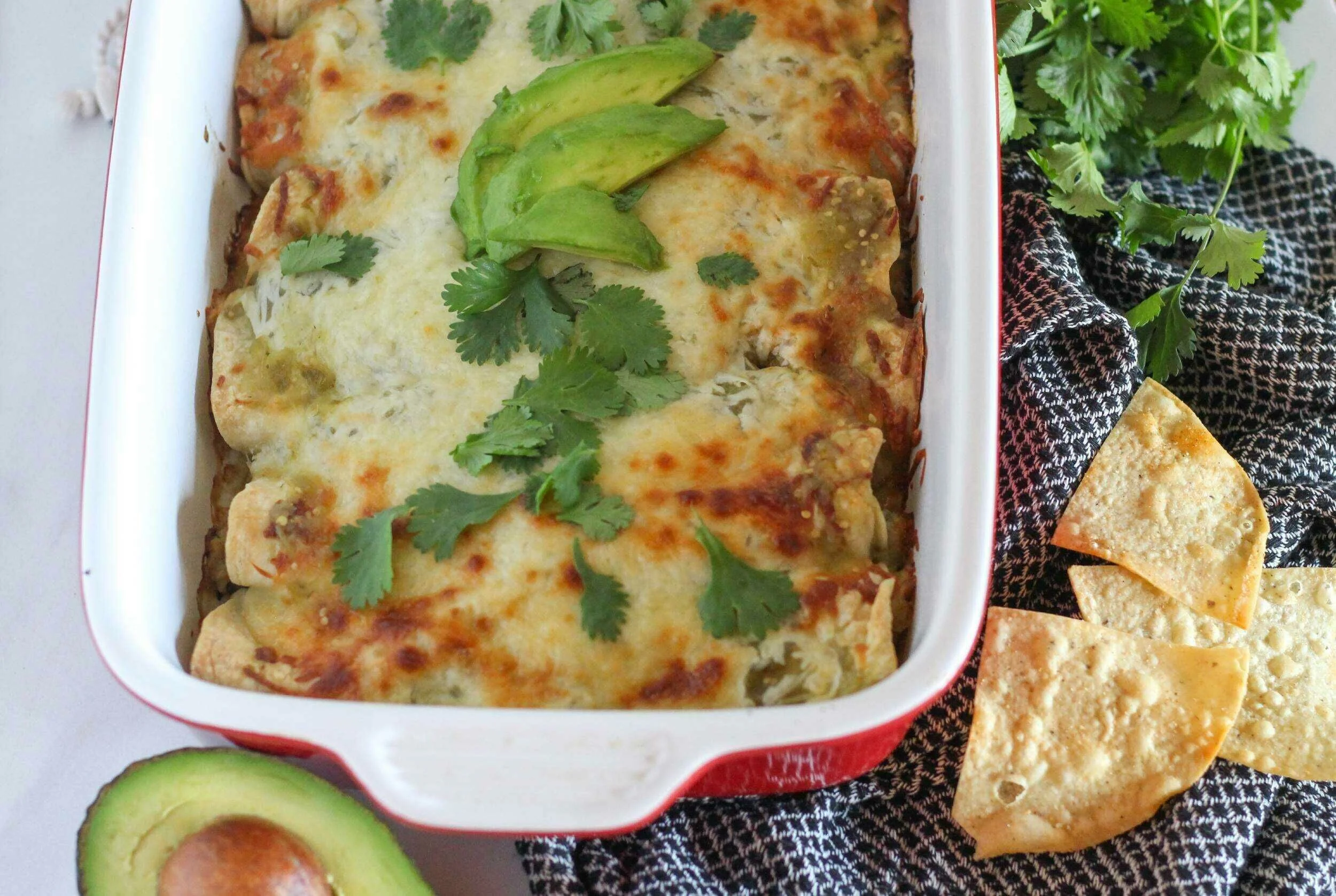 Green Chicken Enchiladas
