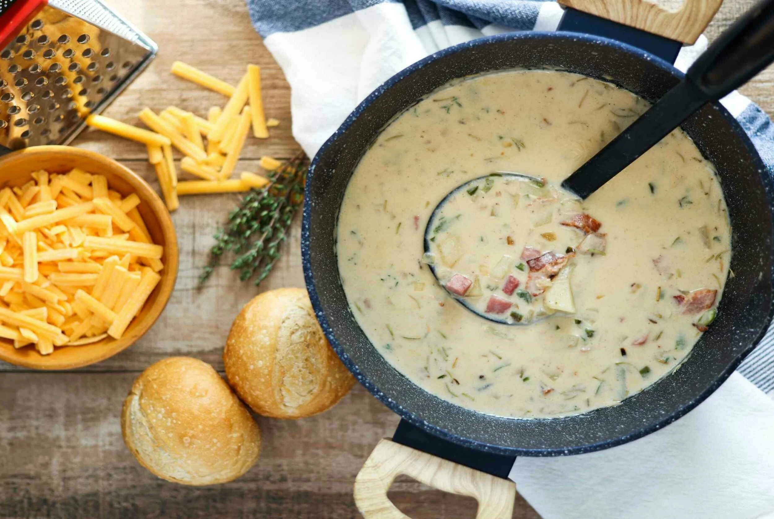 Savory Ham & Cheese Soup