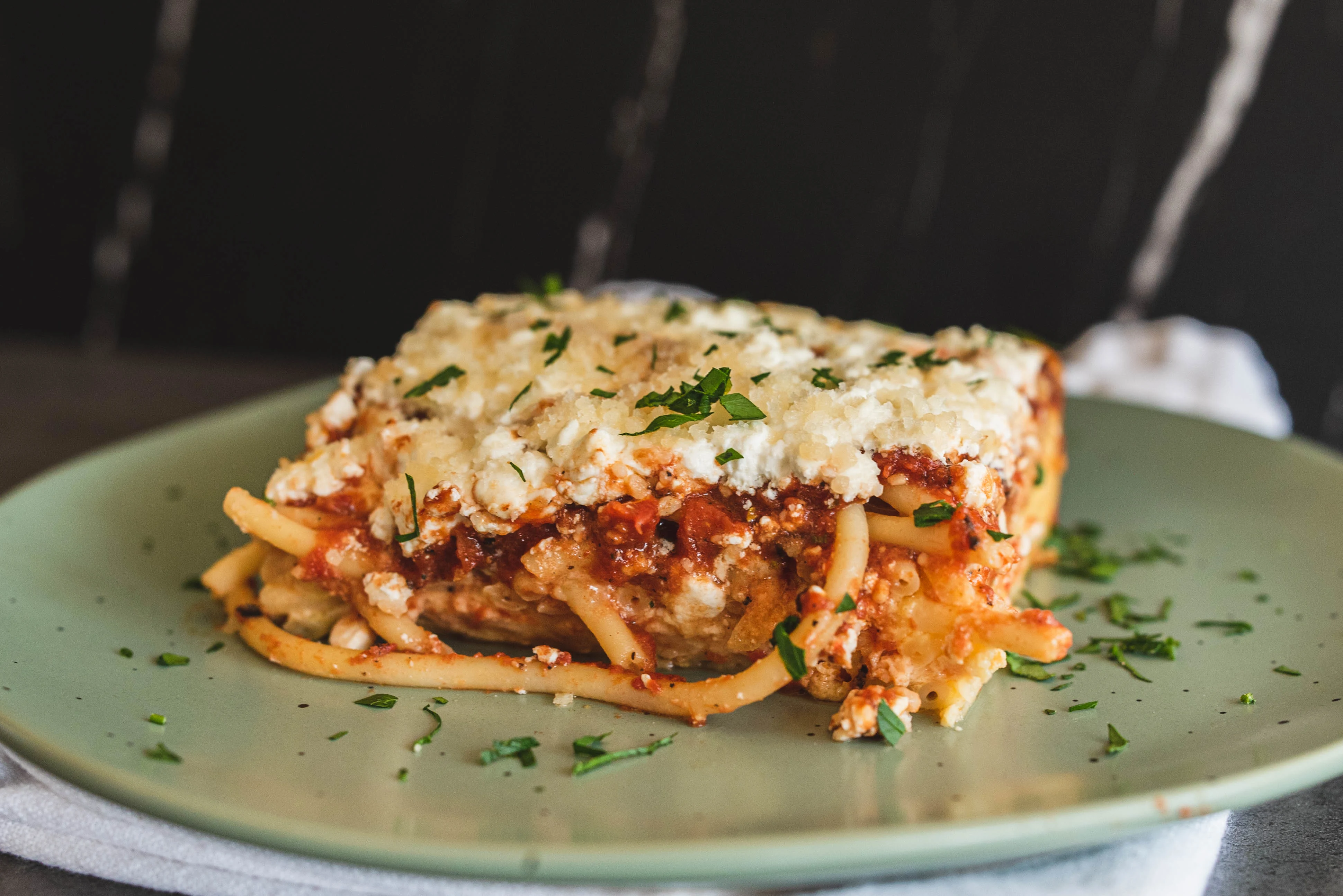 Meatless Spaghetti Pie
