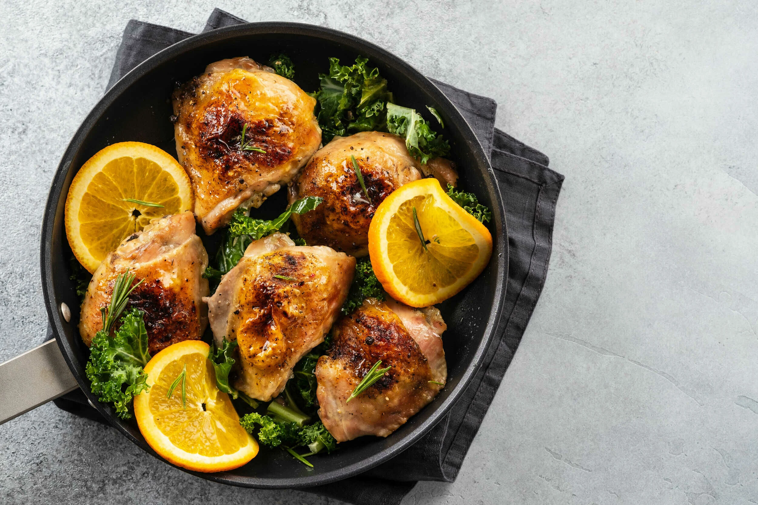 Honey Orange Glazed Chicken Thighs