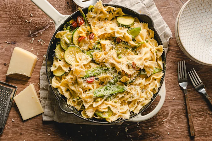 Creamy Pasta Primavera-5
