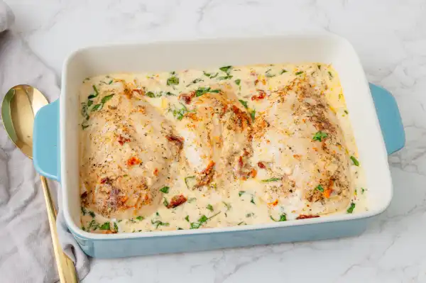 Baked Tuscan Chicken Breasts