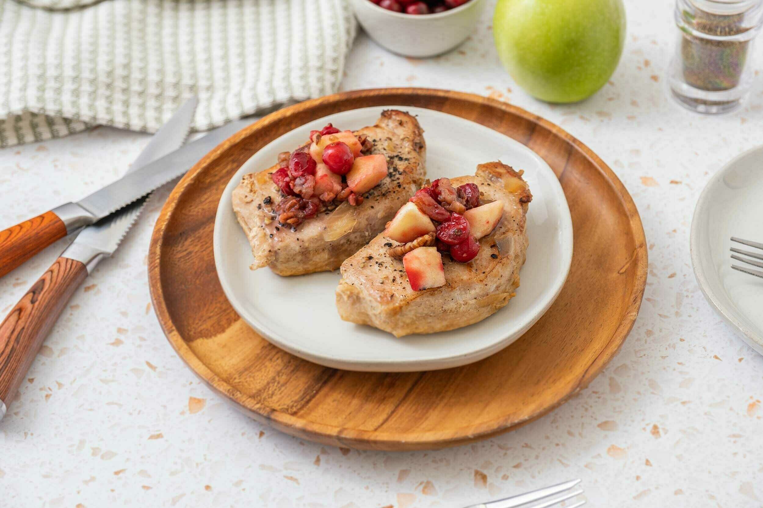 Cranberry Apple Pork Chops