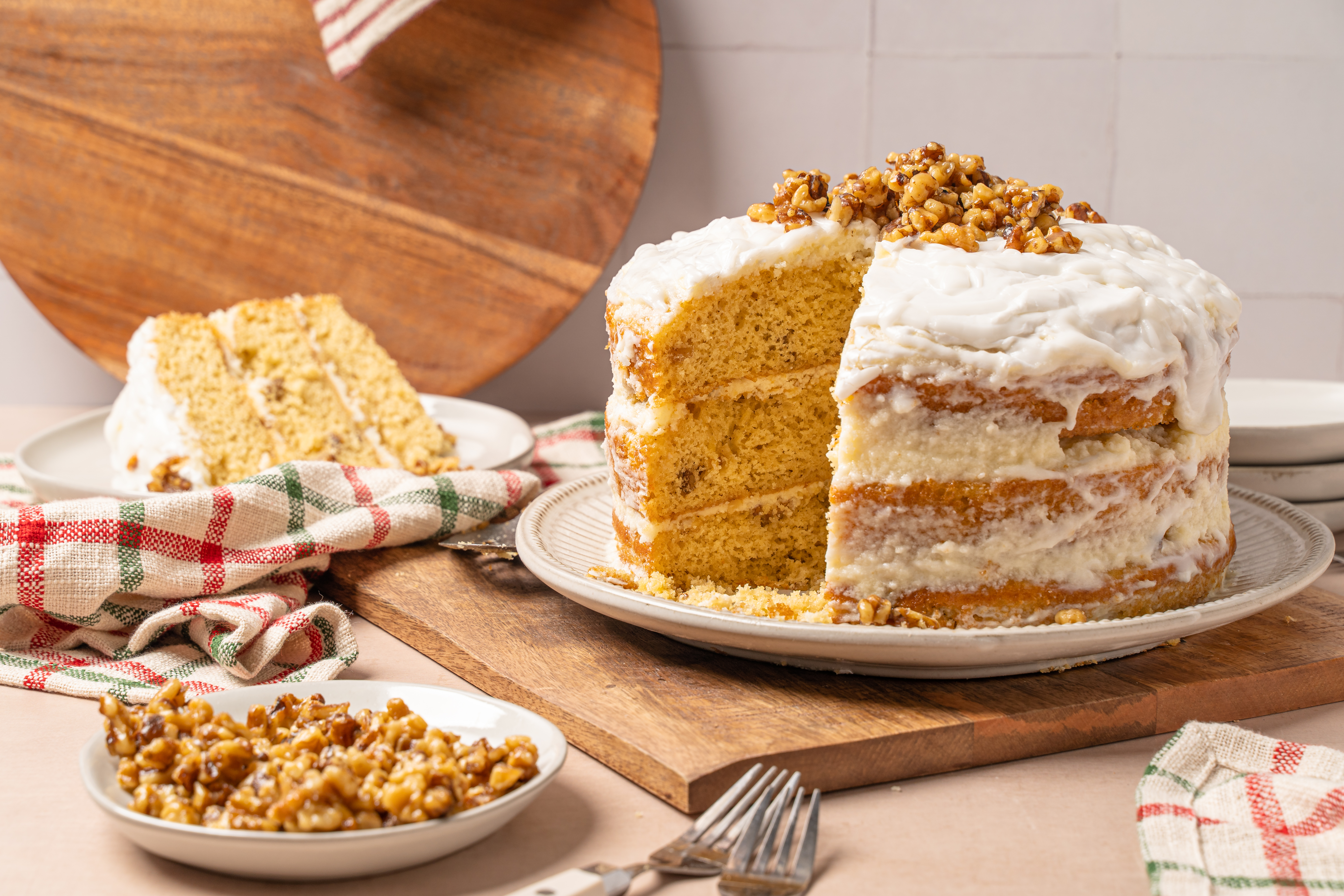 Apple Spice Cake with Cinnamon Buttercream Frosting - This Delicious House
