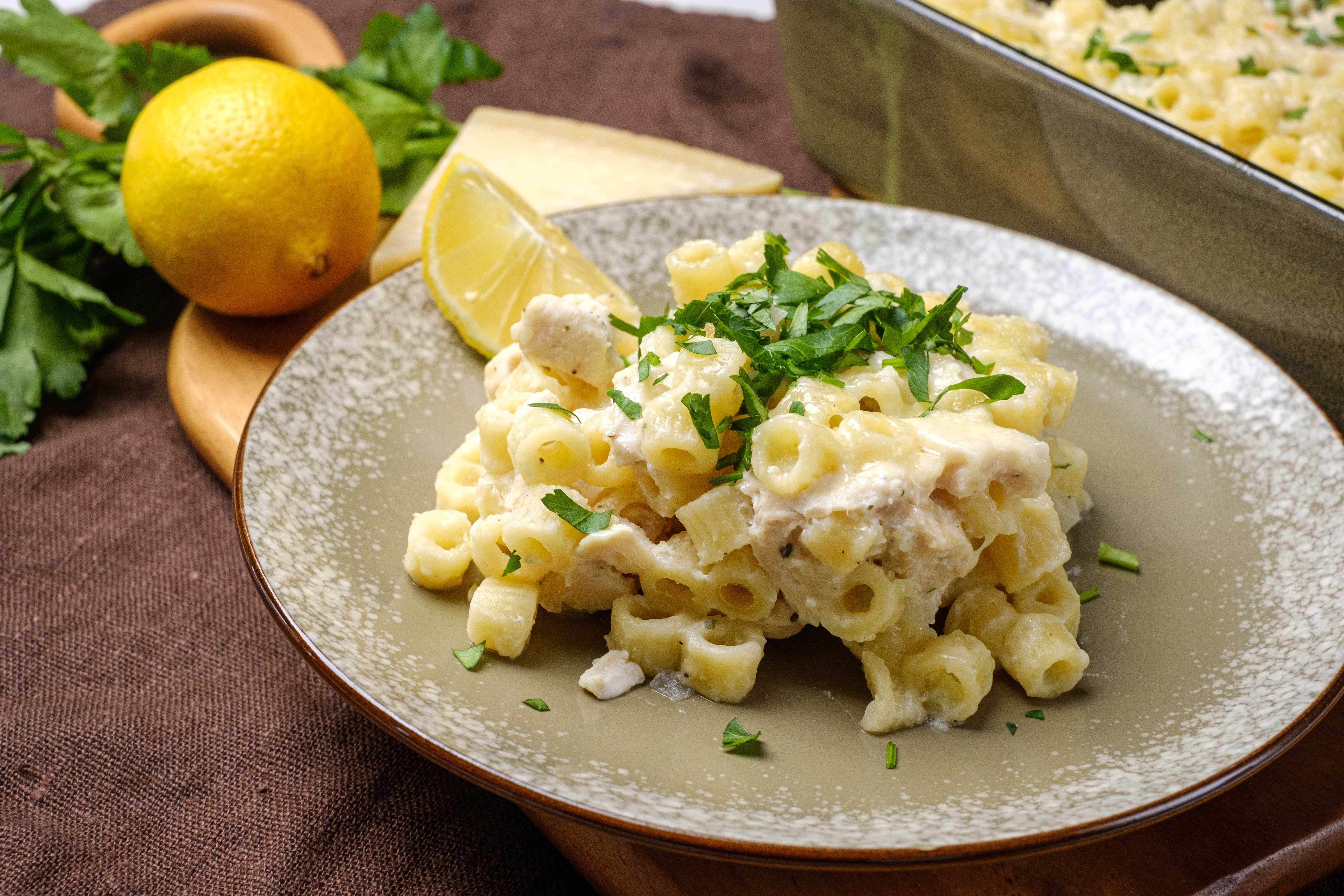 Lemon Chicken Pasta Bake