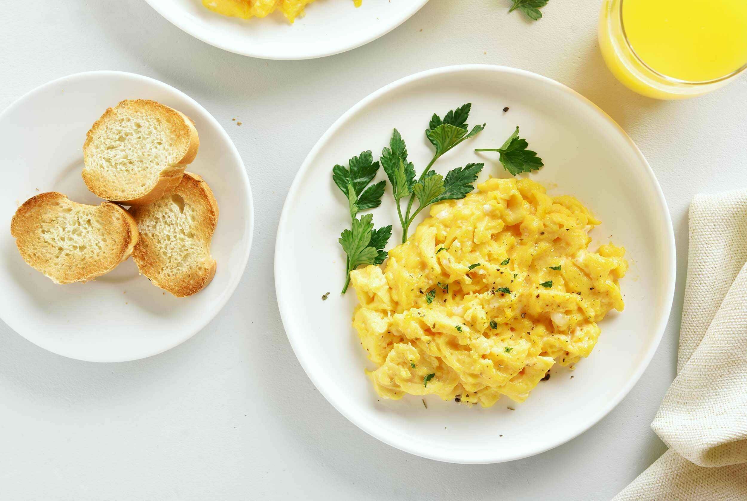 Fluffiest Scrambled Eggs