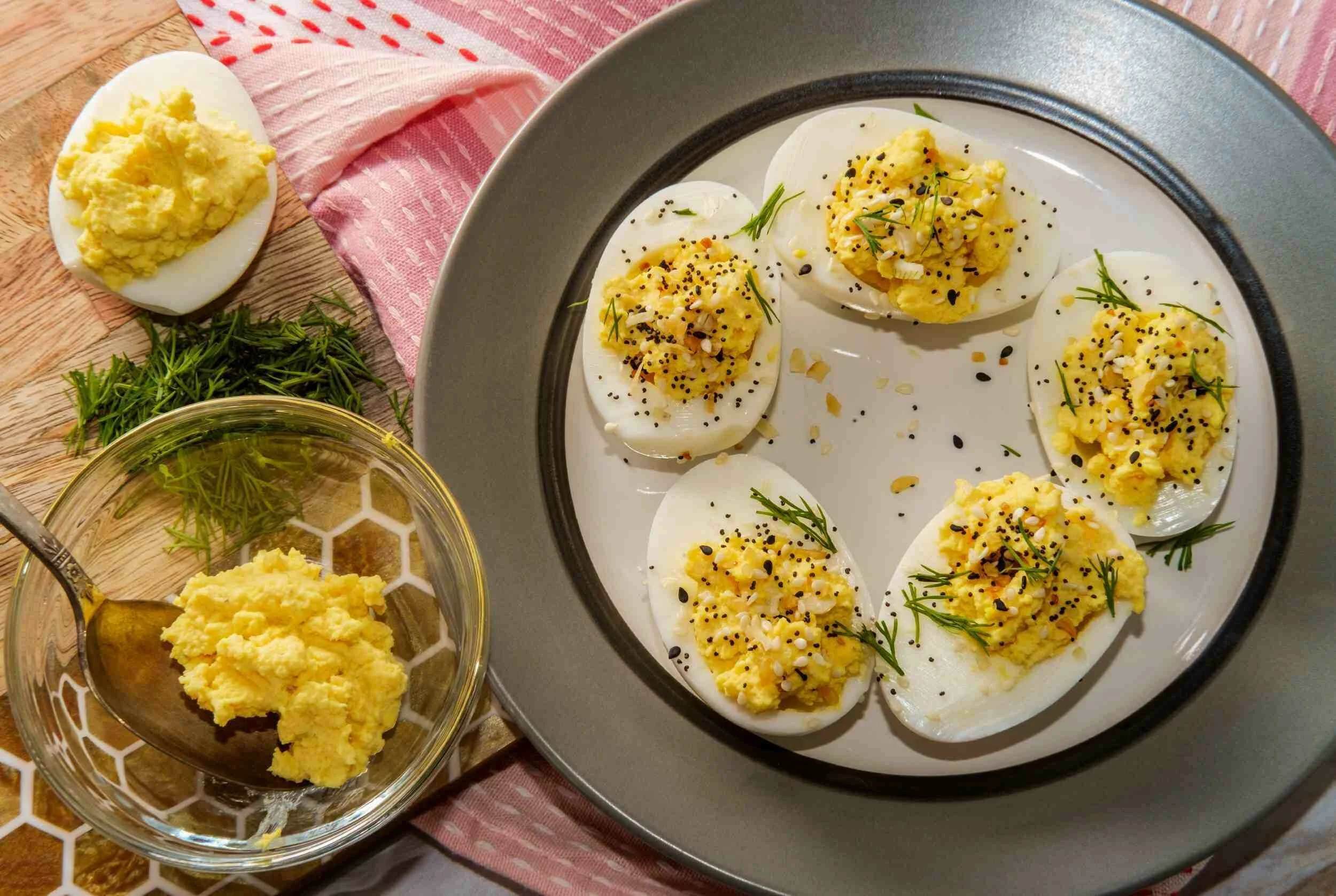 Everything Bagel Deviled Eggs