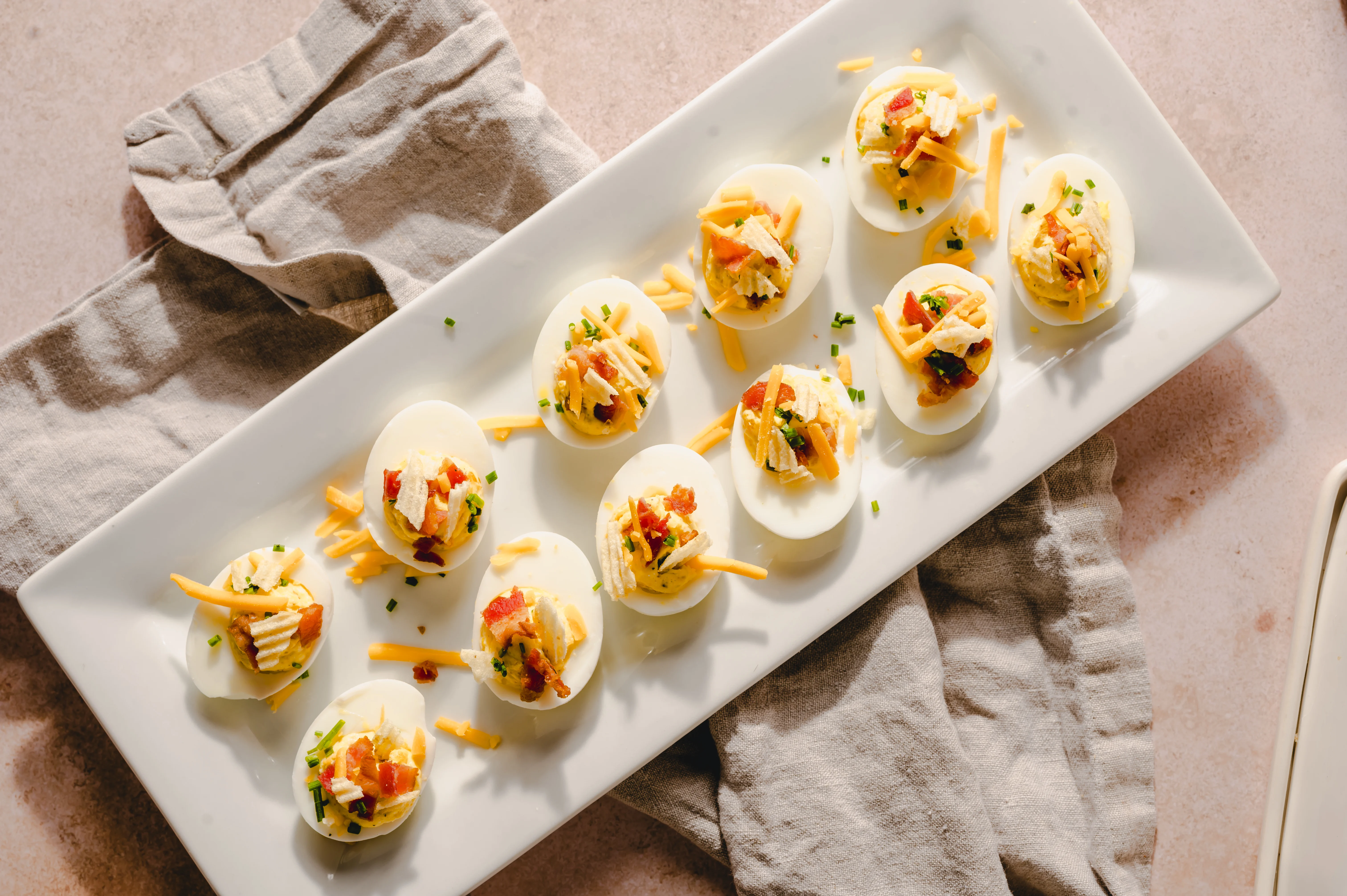 Crushed Deviled Eggs