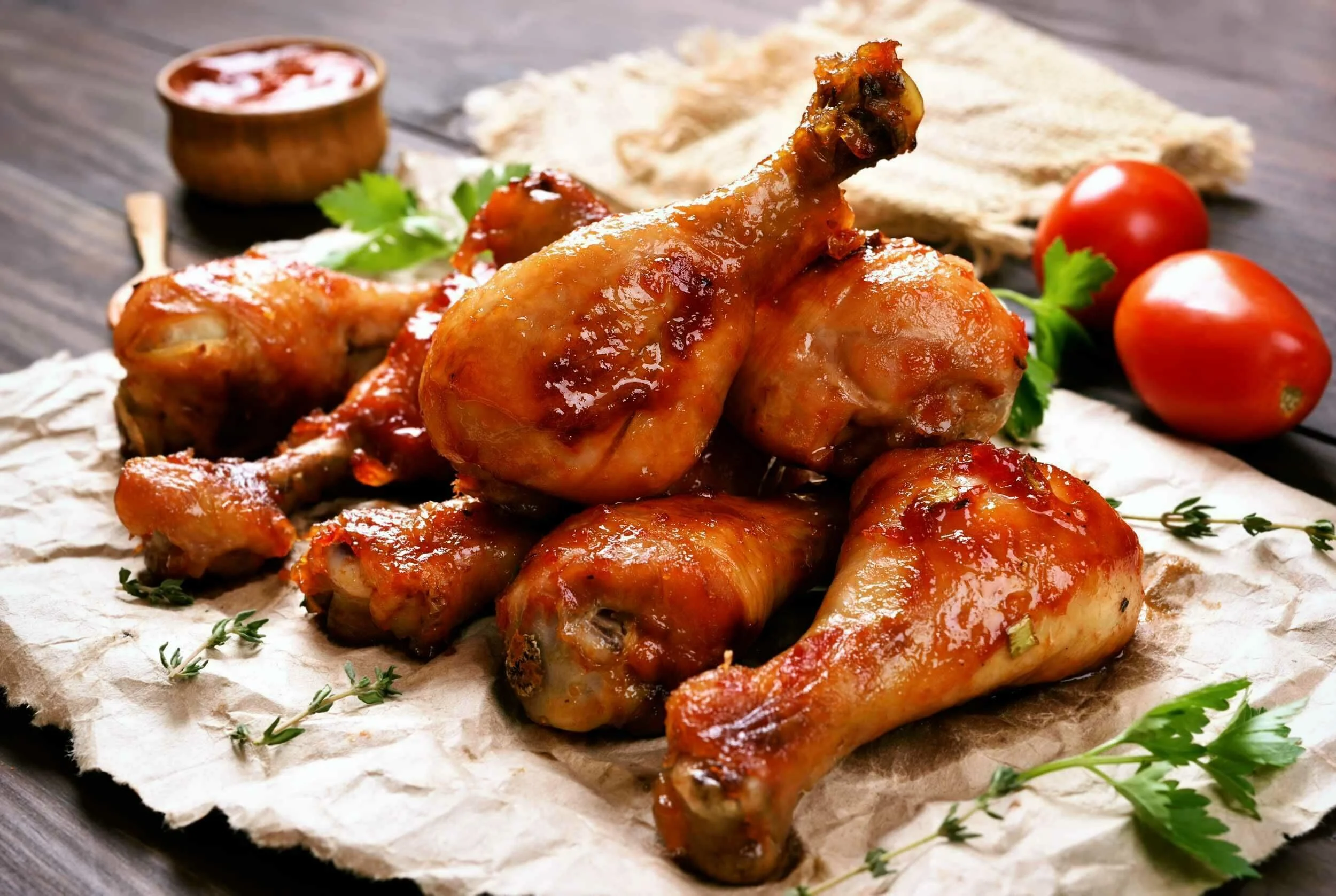 Oven BBQ Chicken Drumsticks