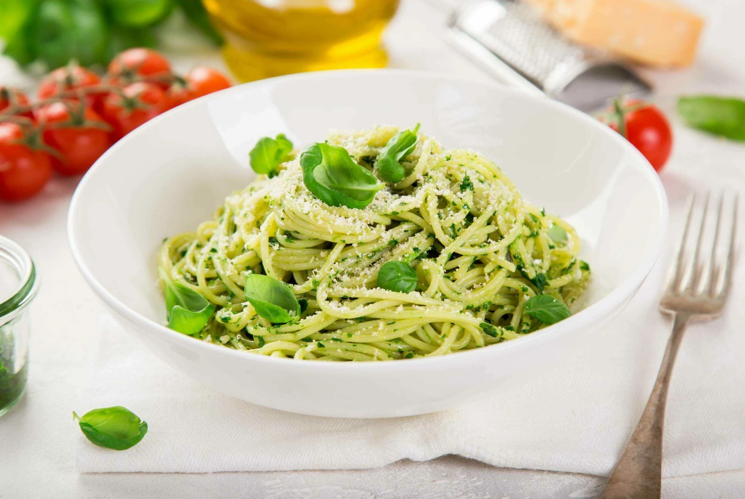 Simple Pesto Pasta