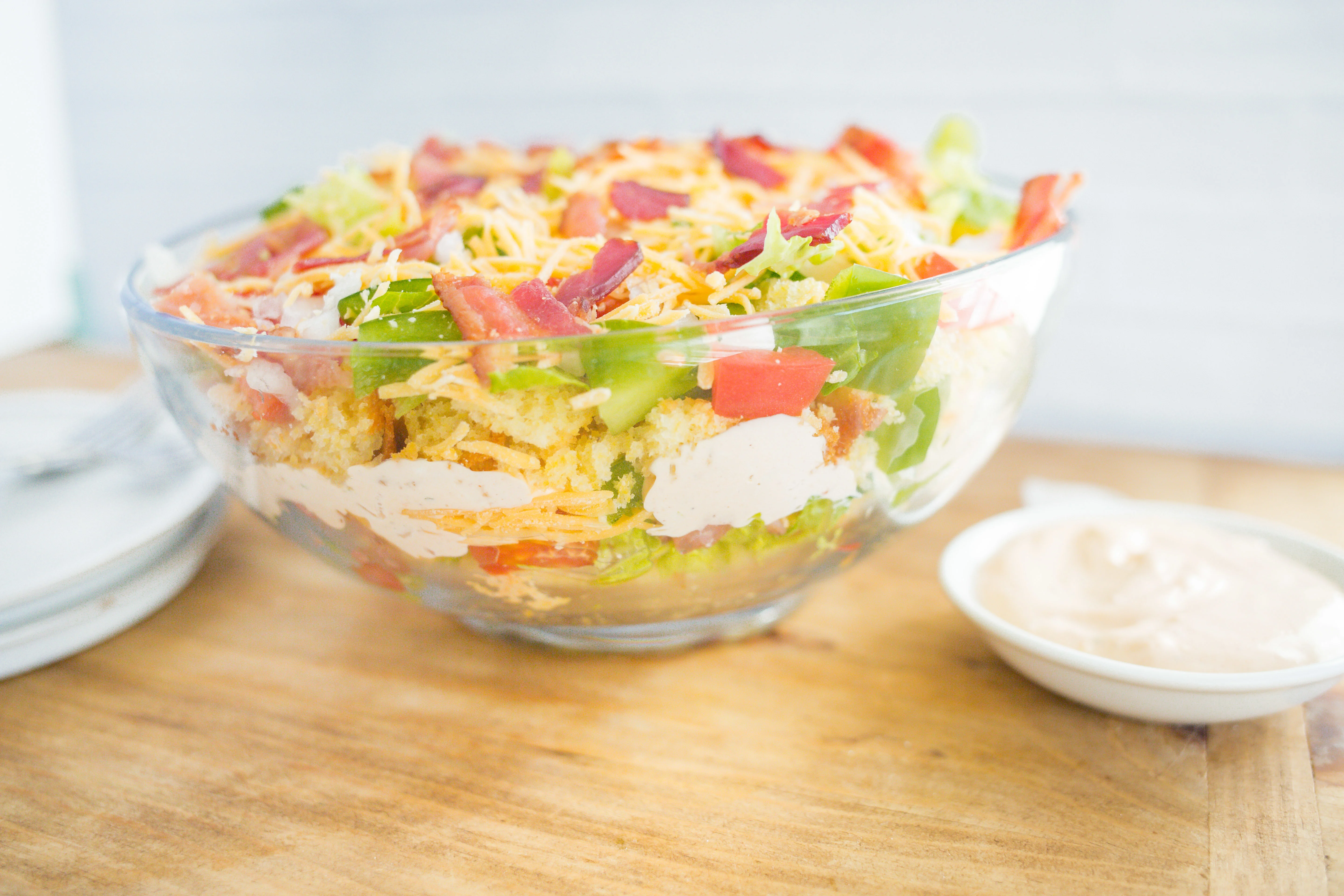 Layered Cornbread Salad