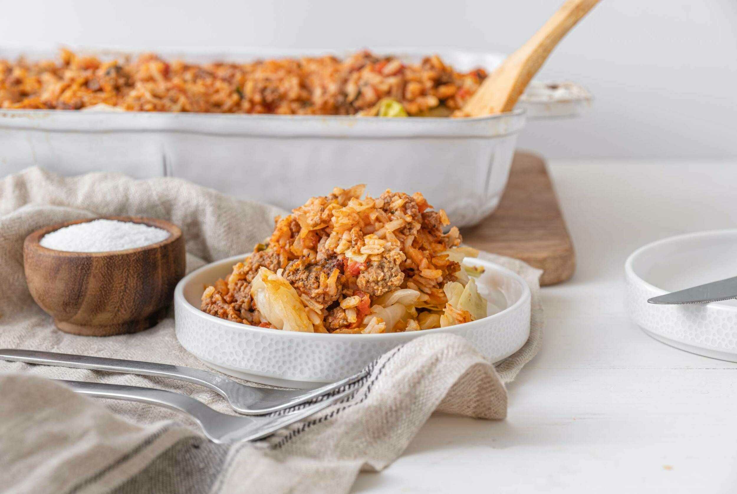 Unstuffed Cabbage Roll Casserole