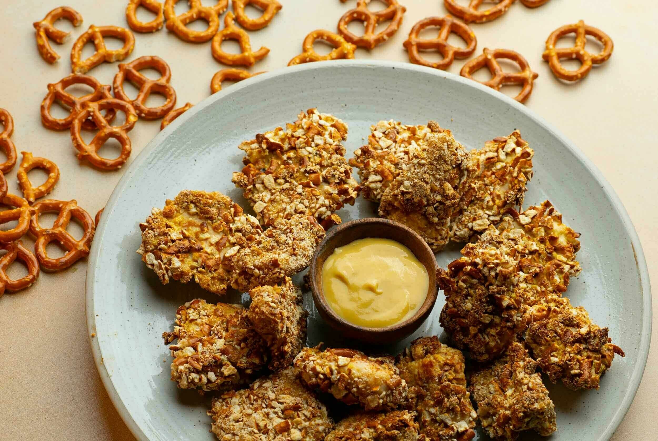 Easy Honey Mustard Pretzel Chicken