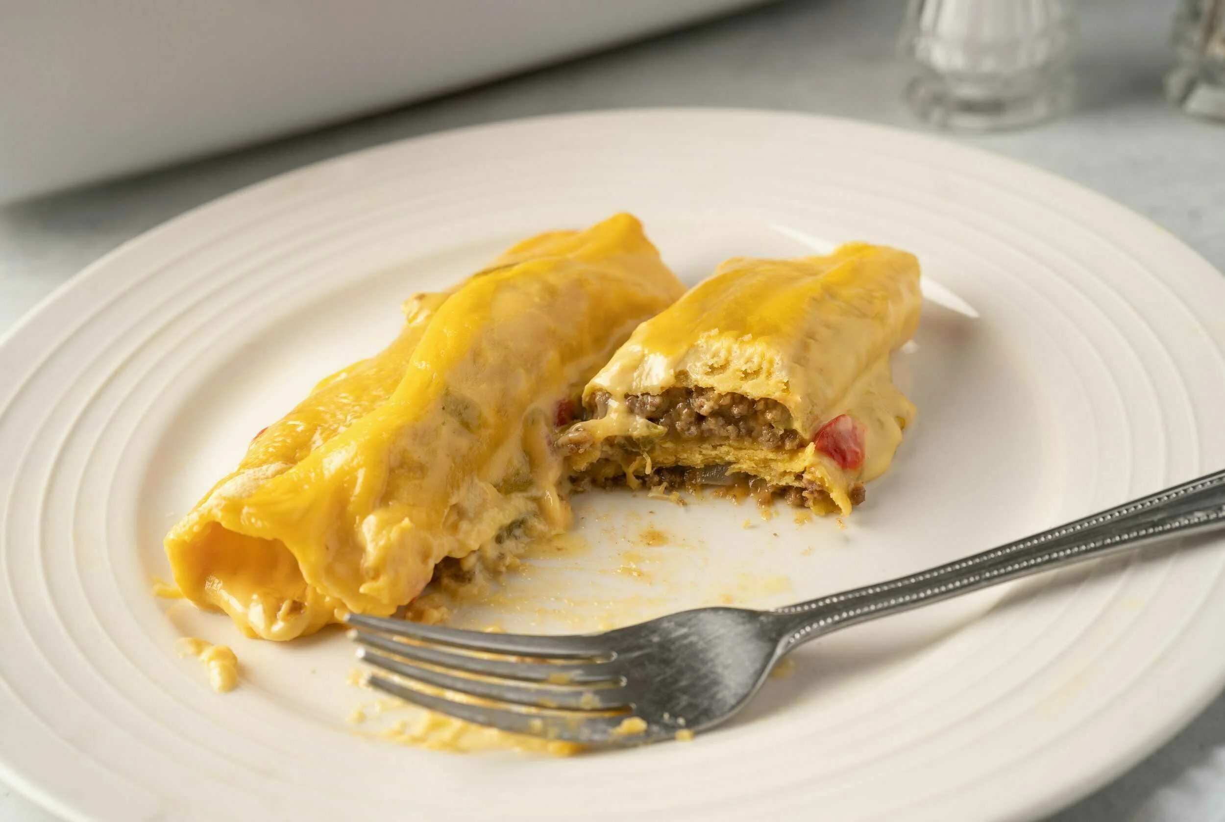 Beef Enchiladas with Queso