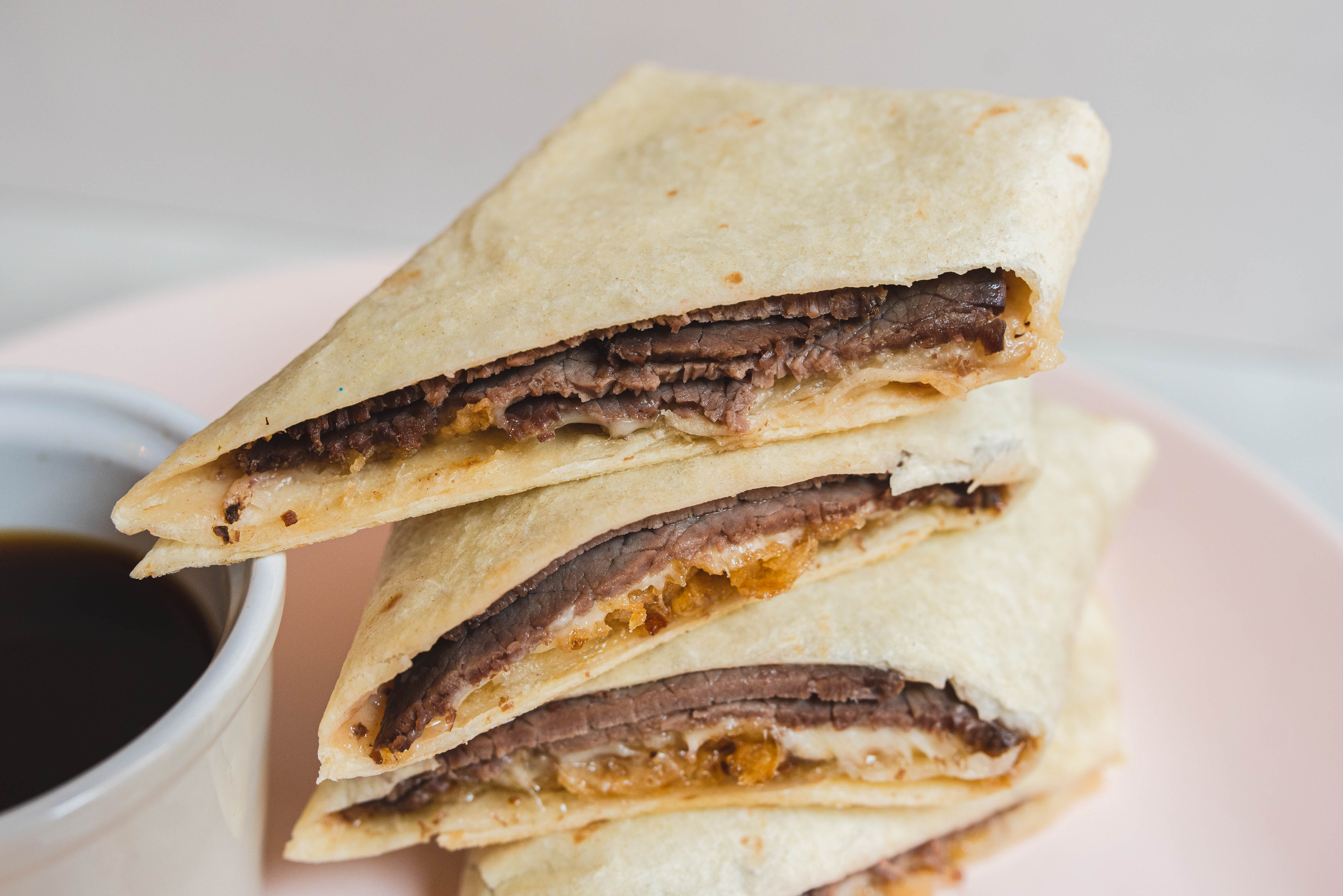 French Dip Roll-Ups
