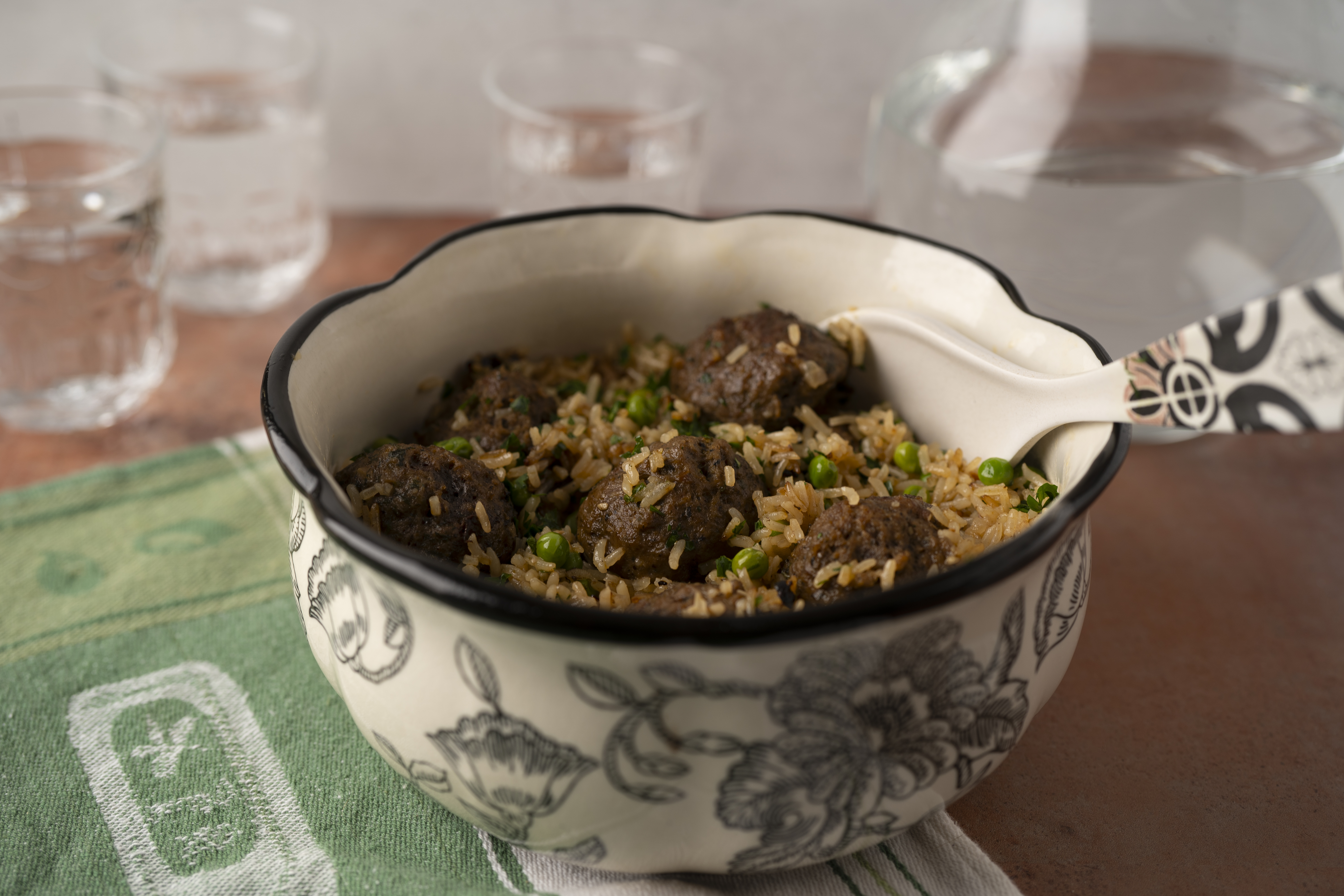 Meatball Rice Skillet