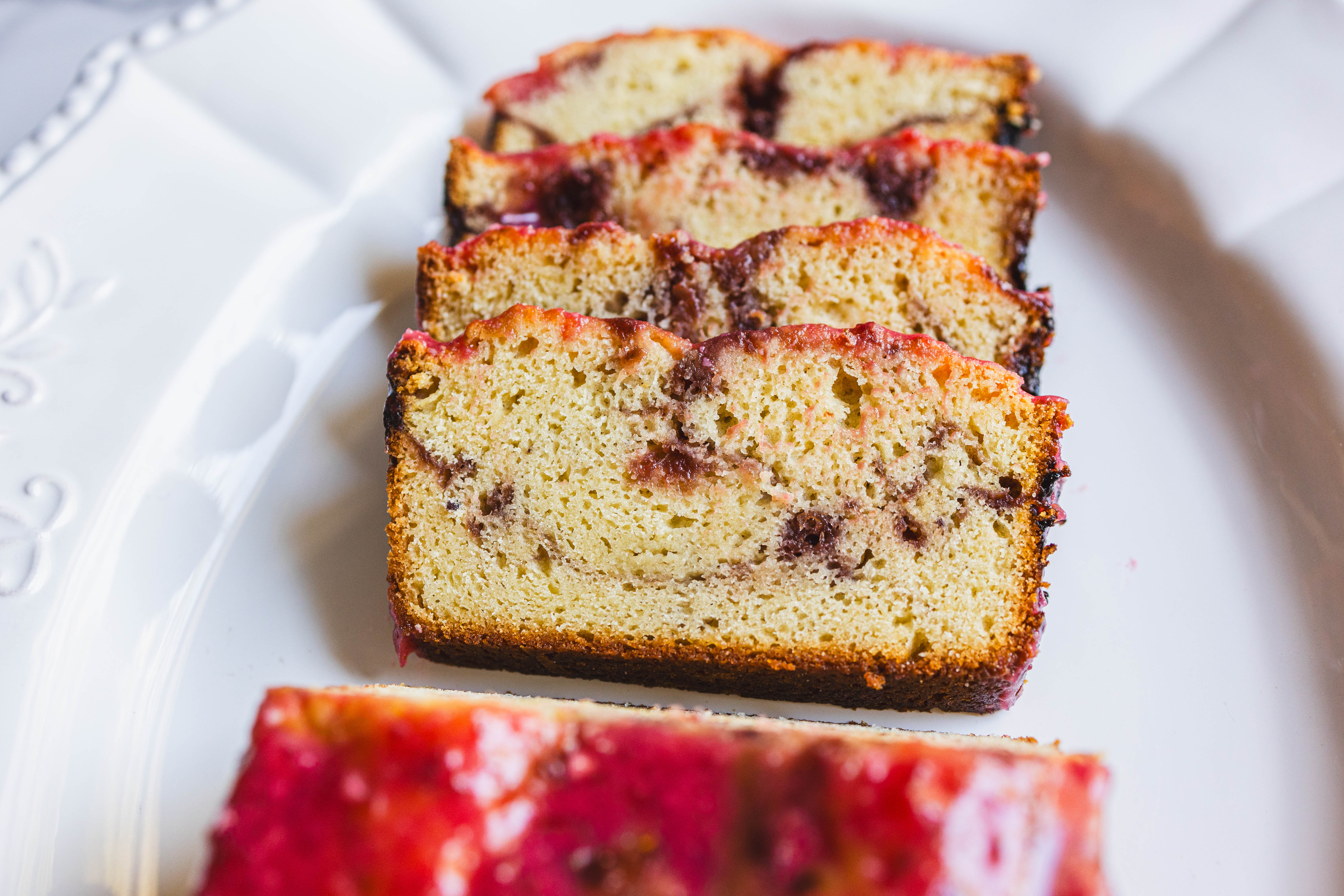 Strawberry Swirl Pound Cake