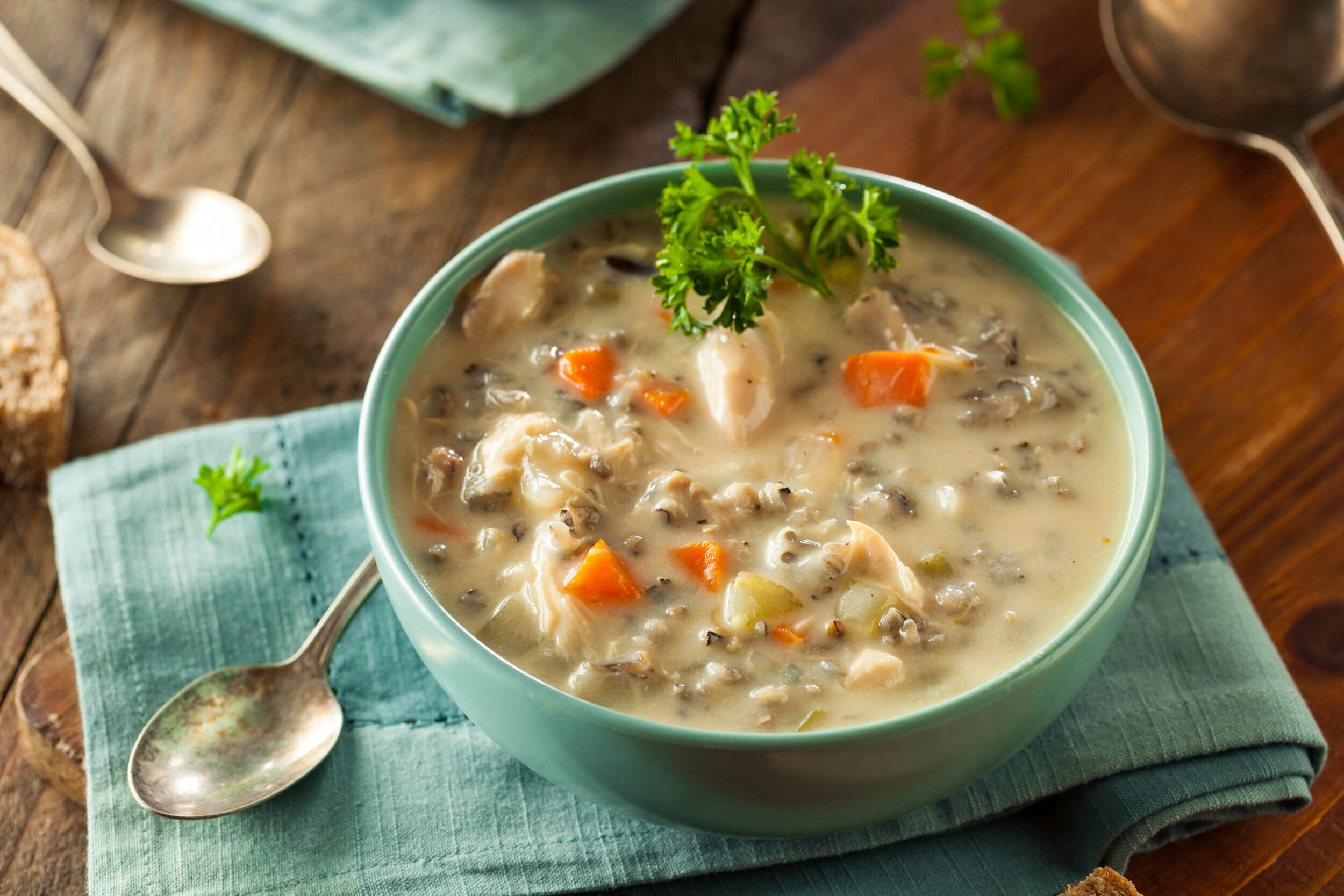 Slow Cooker Chicken & Wild Rice Soup