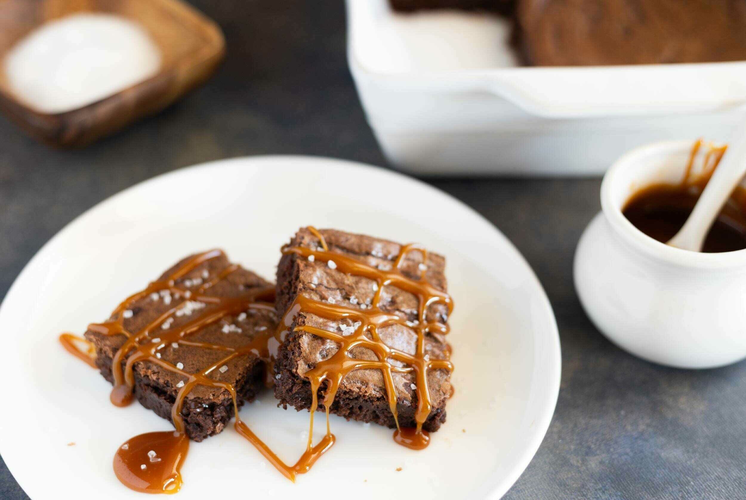 CaramelDrizzled Brownies