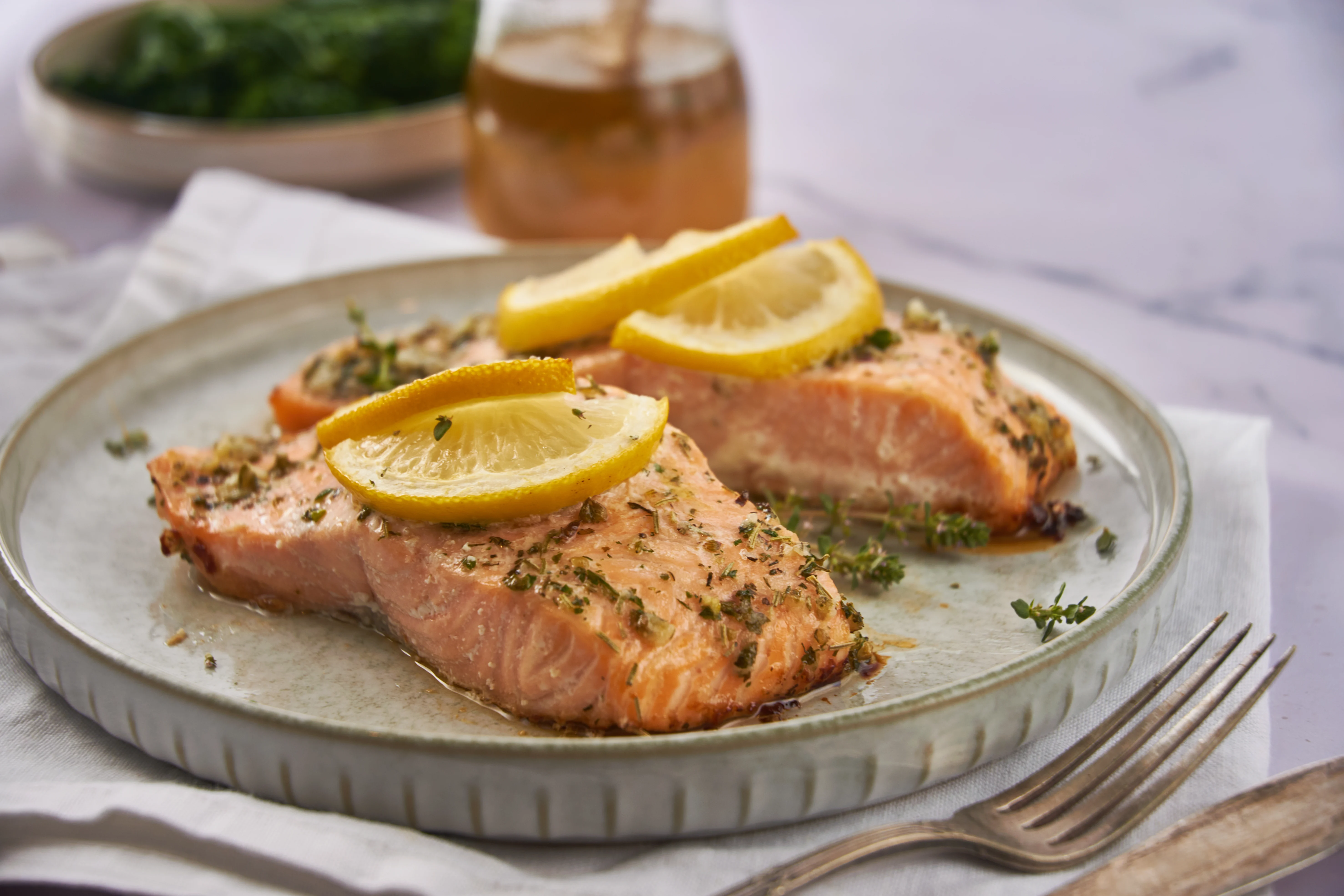 Mom's Healthy Baked Salmon