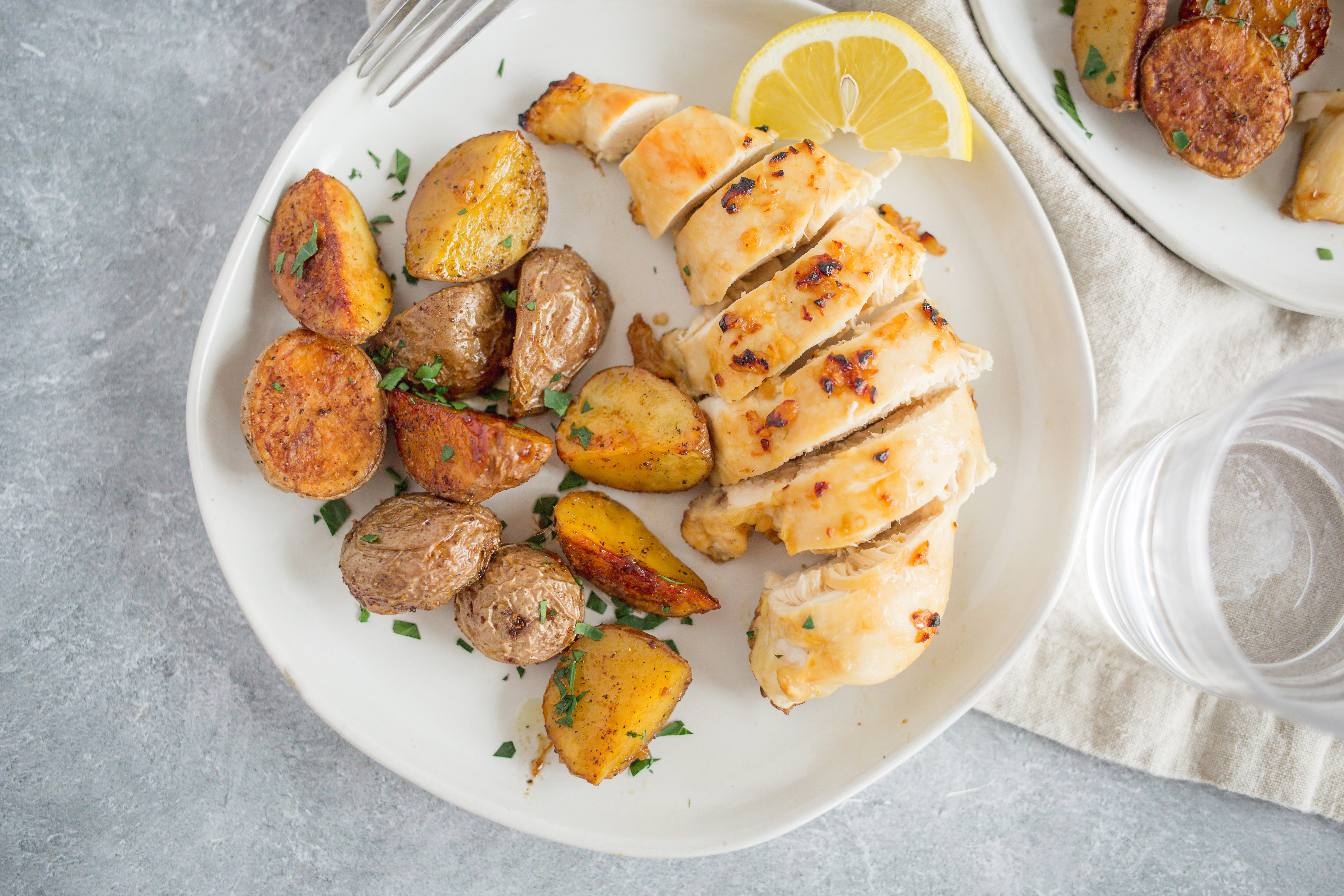 Garlic Chicken & Roasted Potatoes
