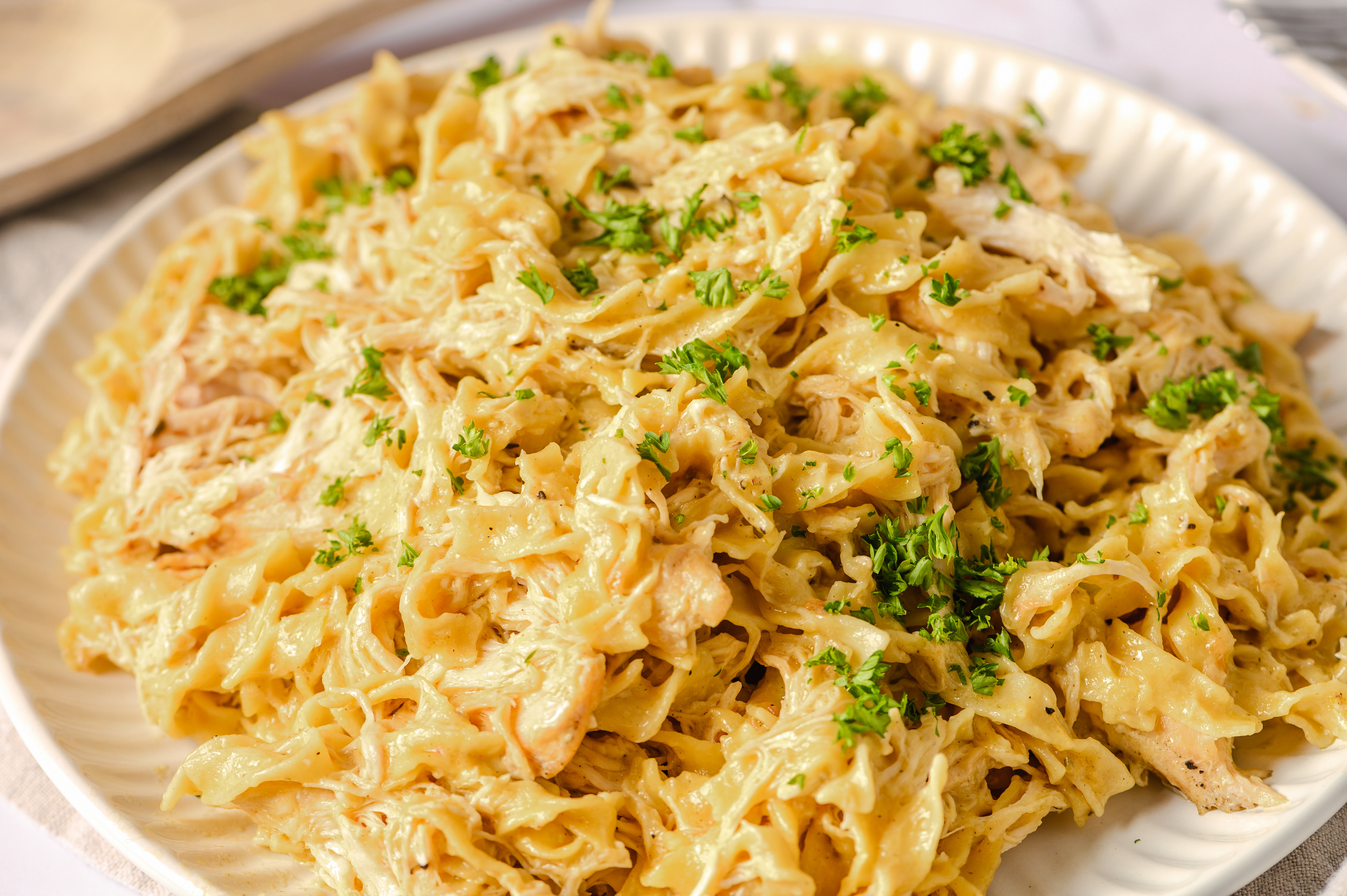 Creamy Chicken Noodle Stew - The Country Cook