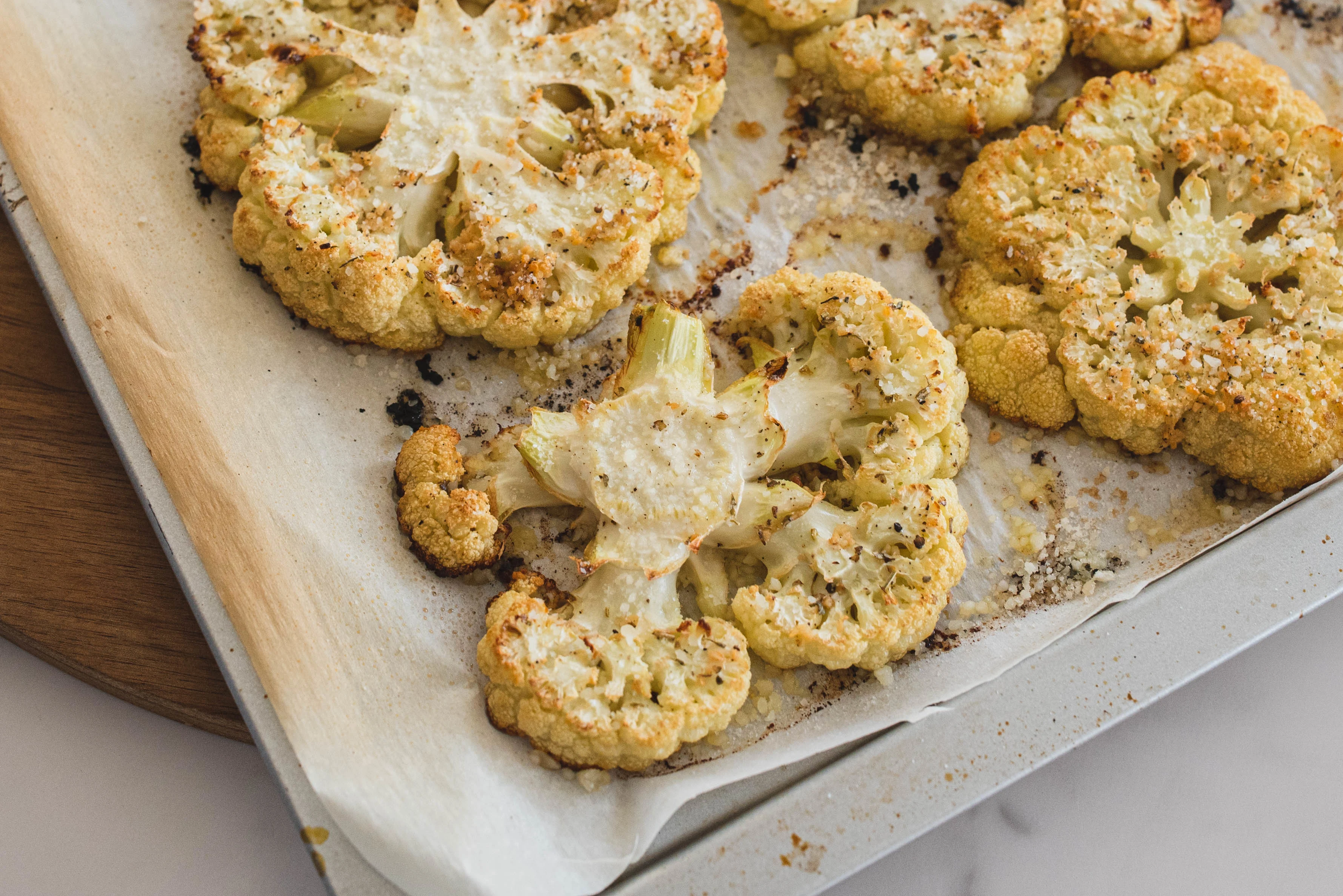 Garlic Cauliflower Steaks