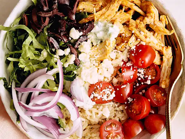 Greek Rotisserie Chicken Bowls