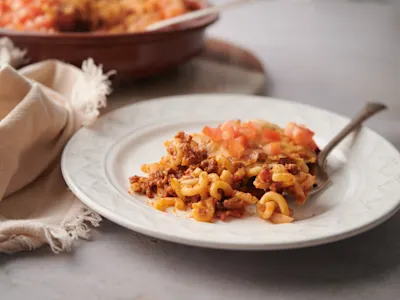 Skinny Cheeseburger Casserole-image