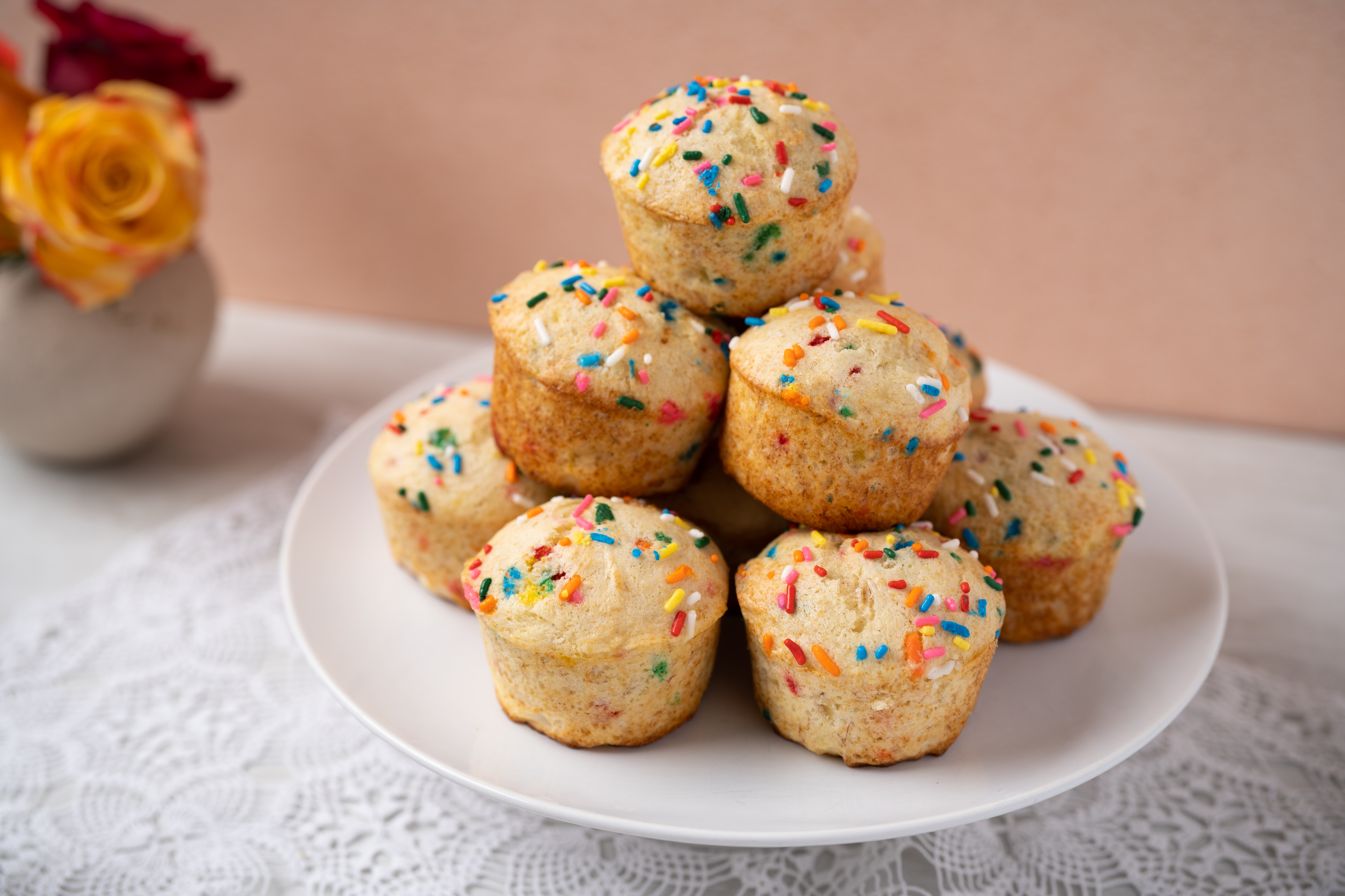 Small-Batch Birthday Cake Muffins with VIDEO! | Kristine in Between