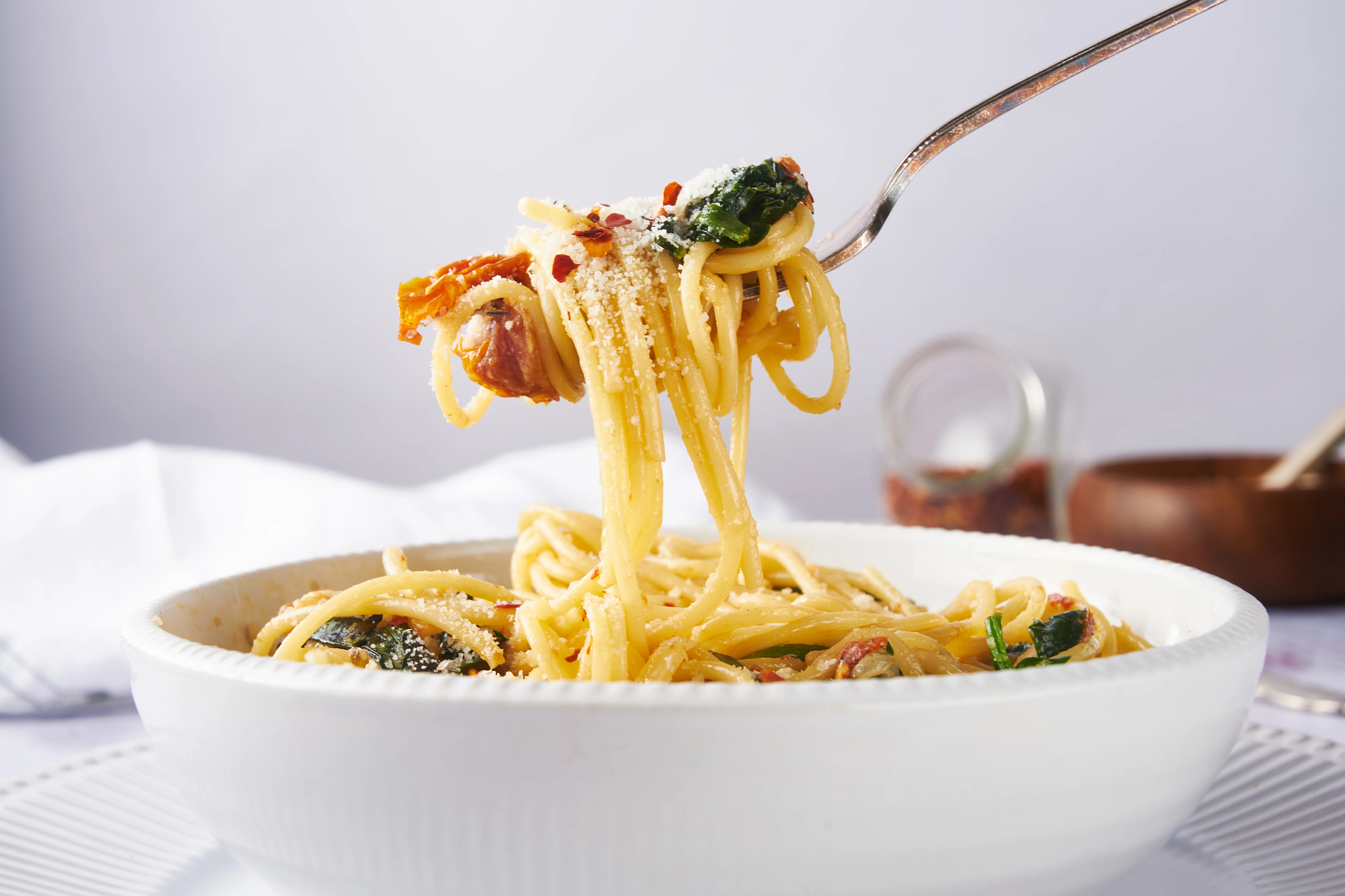 Creamy SunDried Tomato Spaghetti