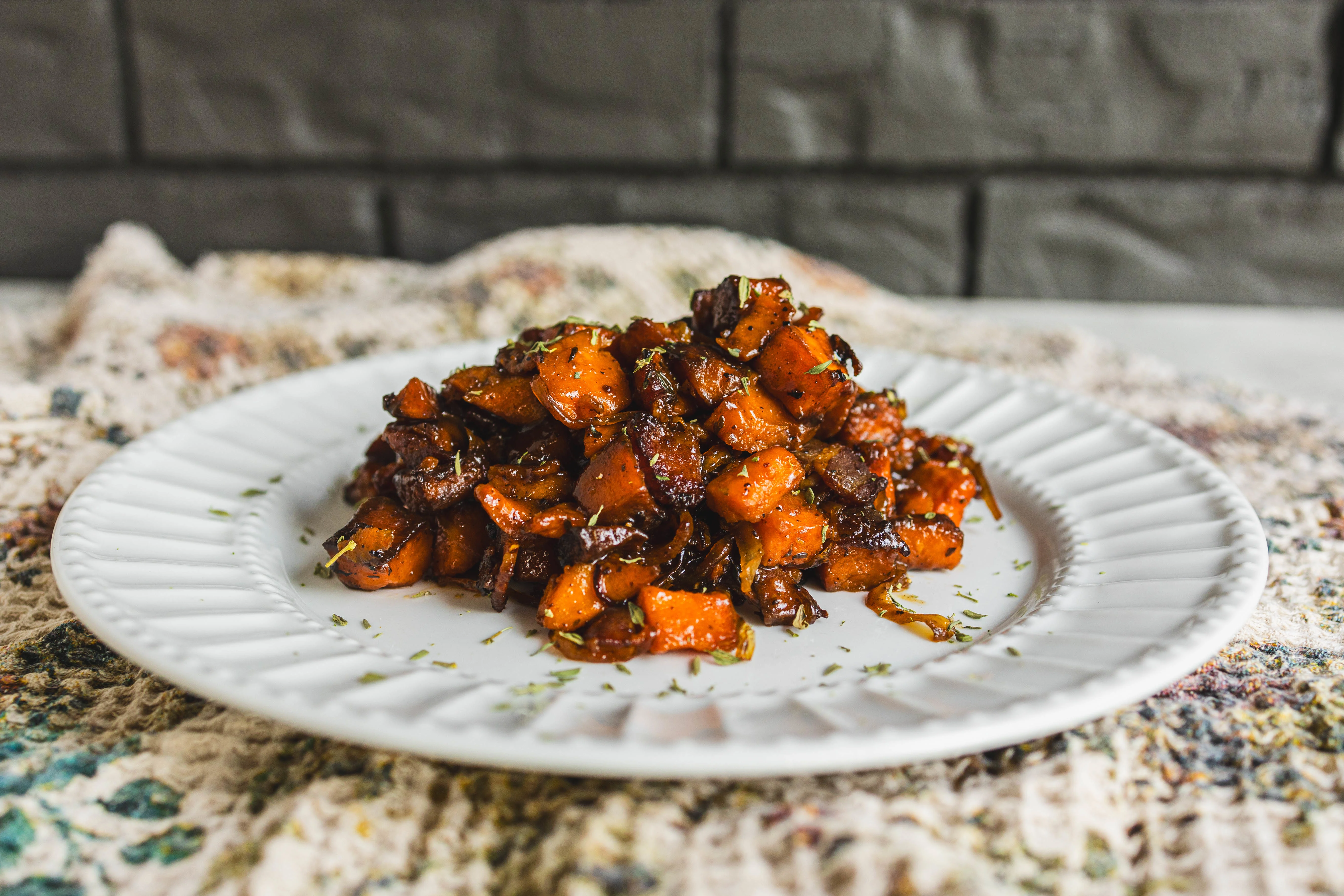 Maple Bacon Sweet Potatoes