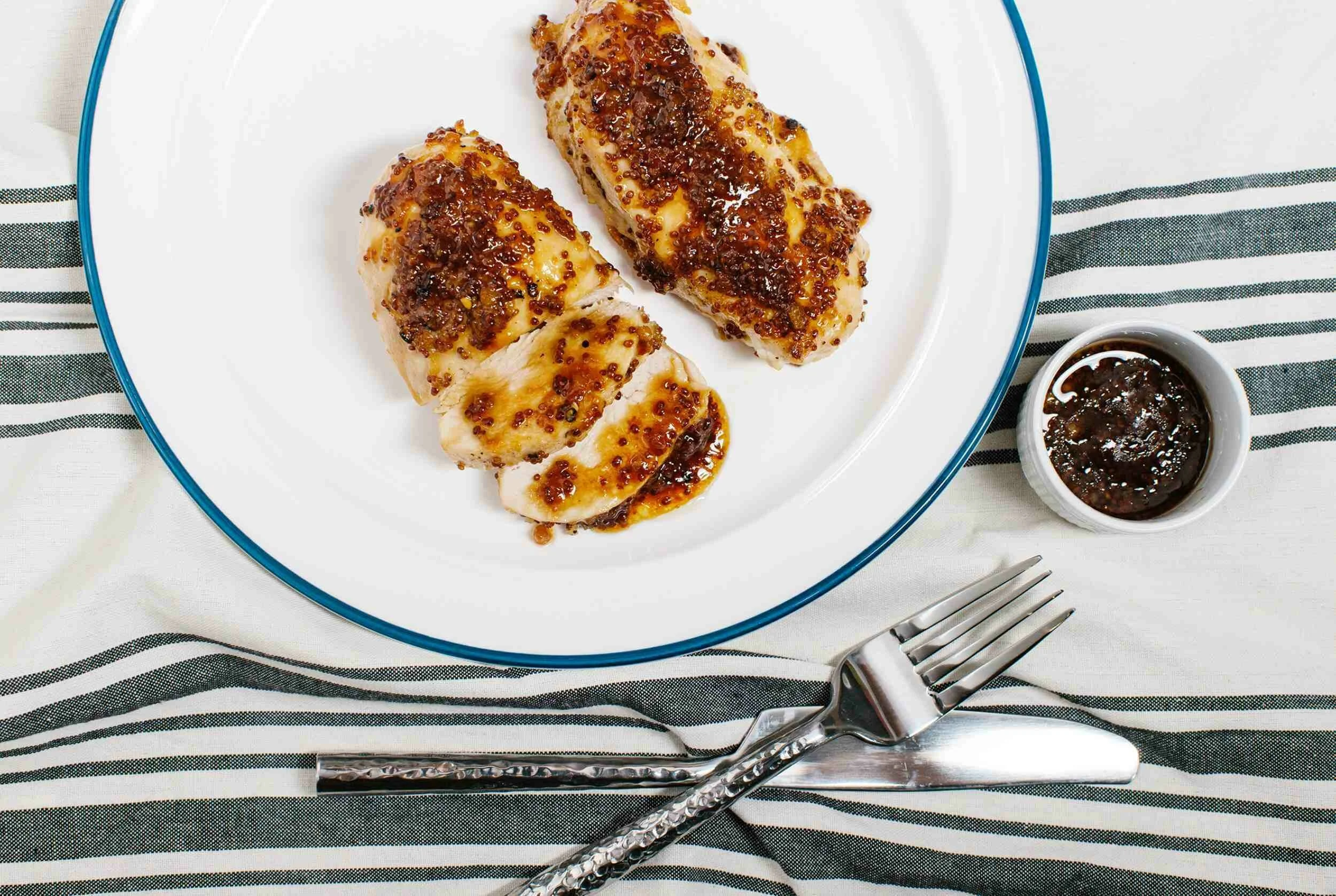 Honey Dijon Garlic Chicken Breasts