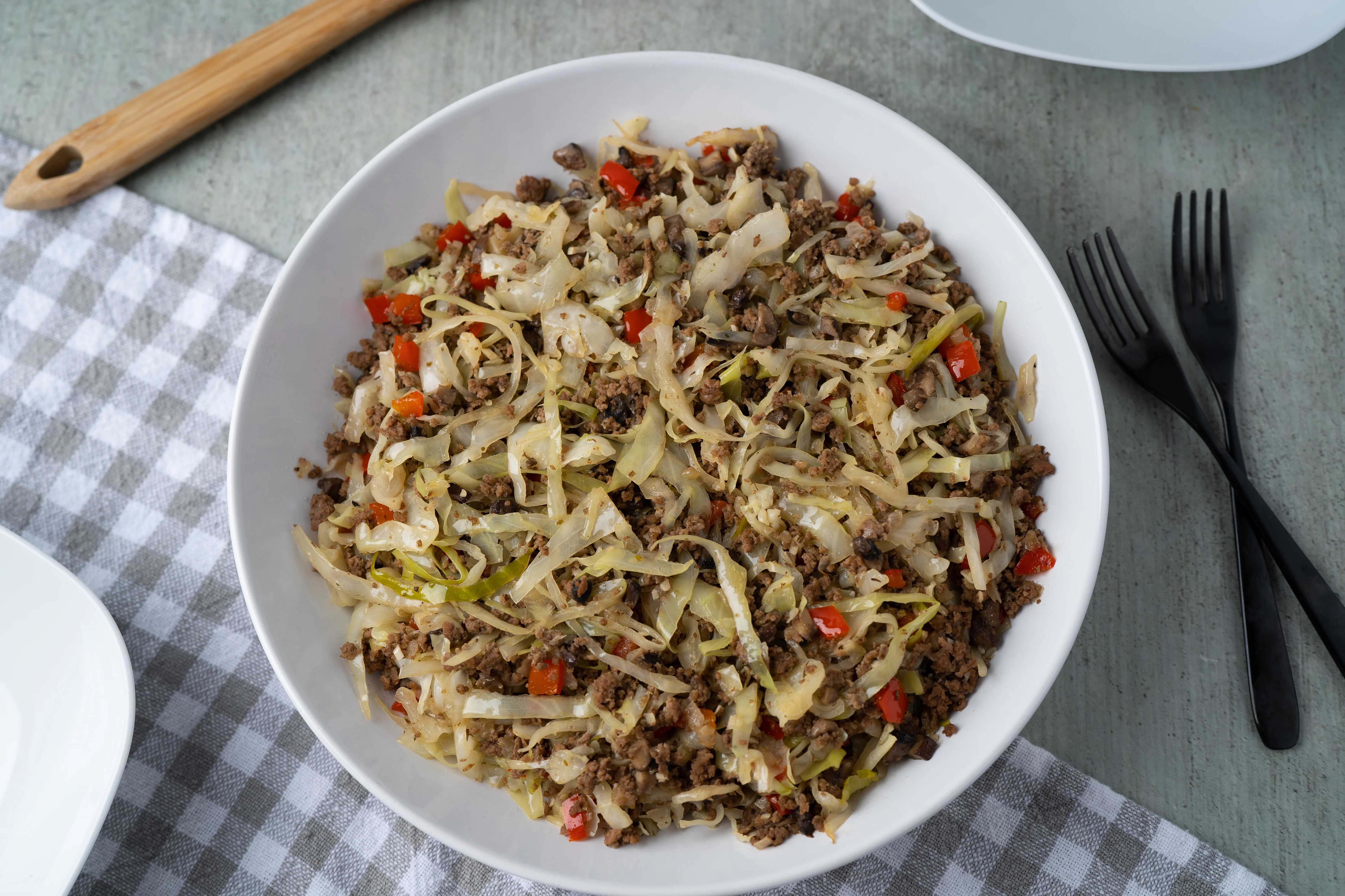 Ground Beef and Cabbage