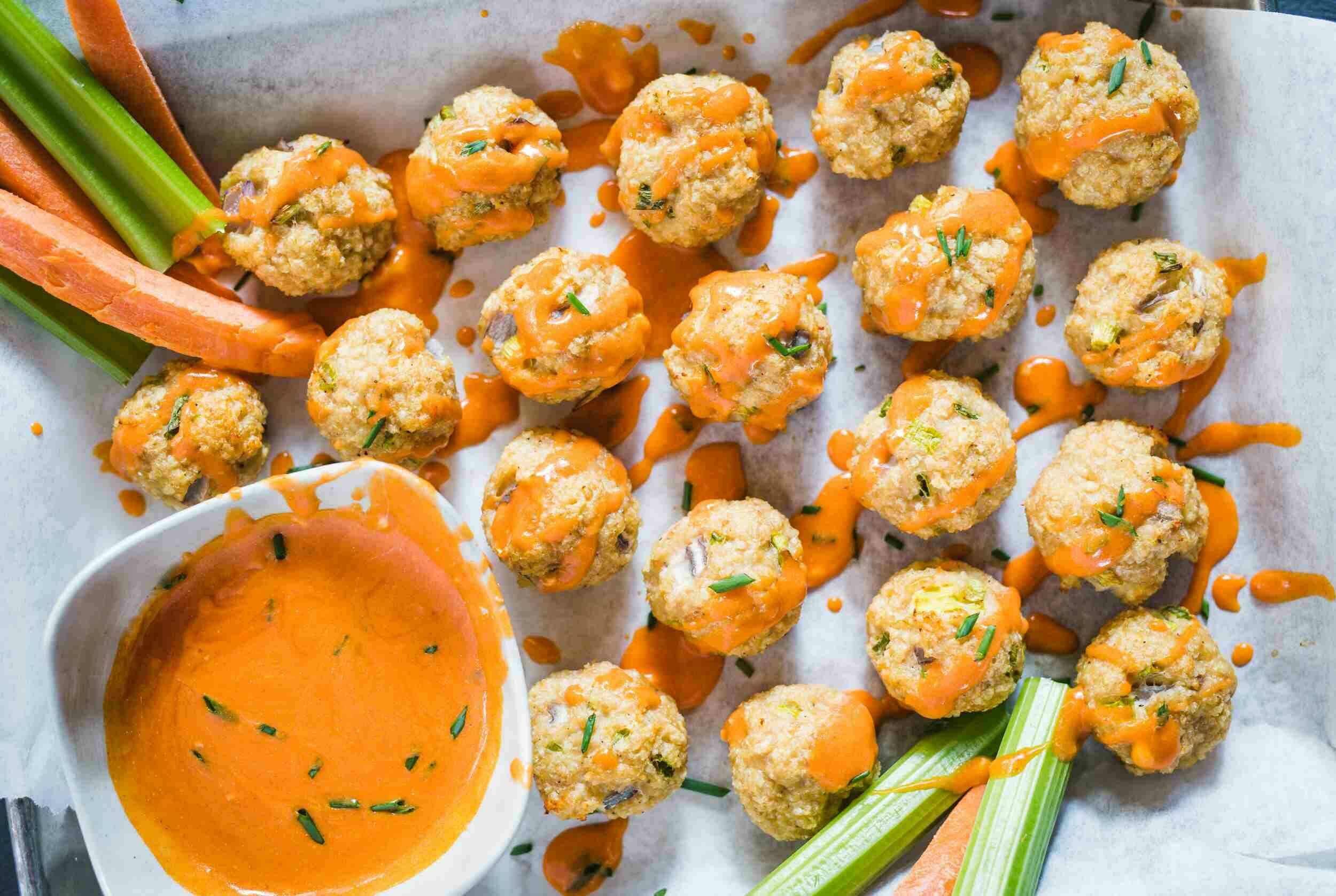 Buffalo Turkey Meatballs
